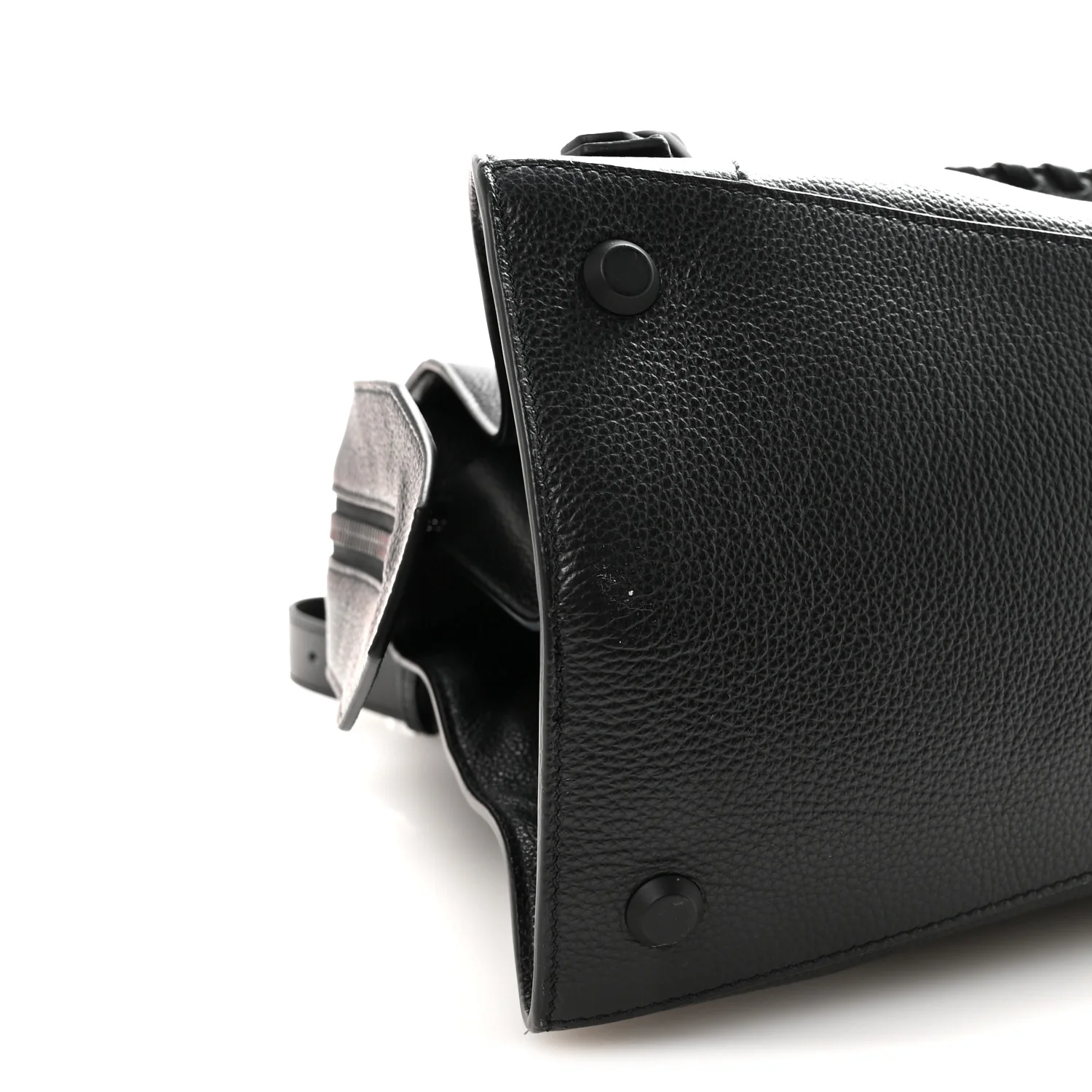 Grained Calfskin Neo Classic Black Hardware Medium City Black - Image 9