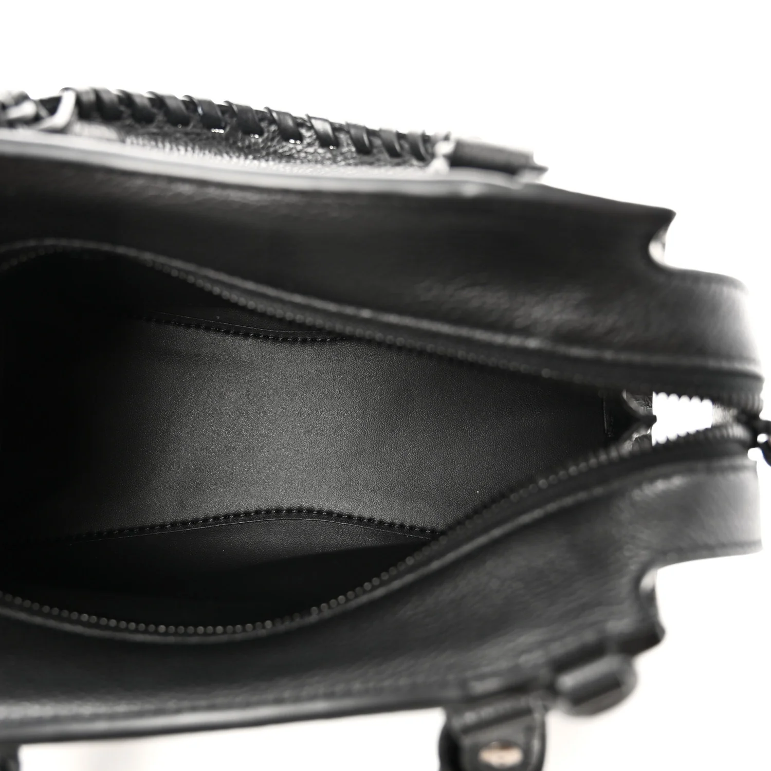 Grained Calfskin Neo Classic Black Hardware Mini City Black - Image 5