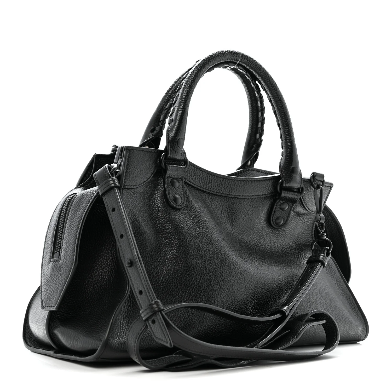 Grained Calfskin Neo Classic Black Hardware S City Black - Image 3