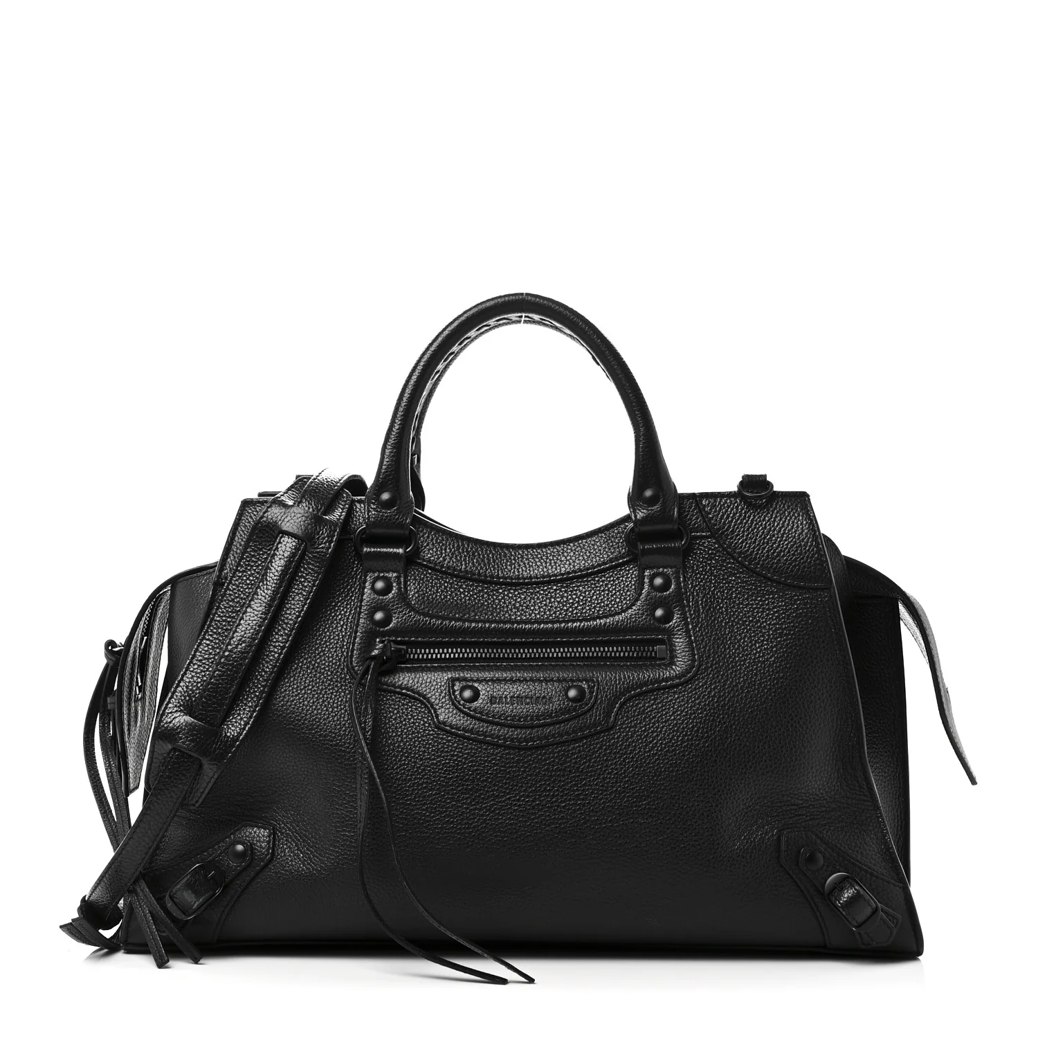 Grained Calfskin Neo Classic Black Hardware S City Black