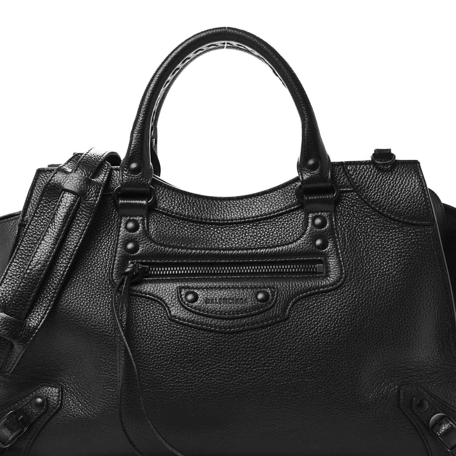 Grained Calfskin Neo Classic Black Hardware S City Black - Image 7