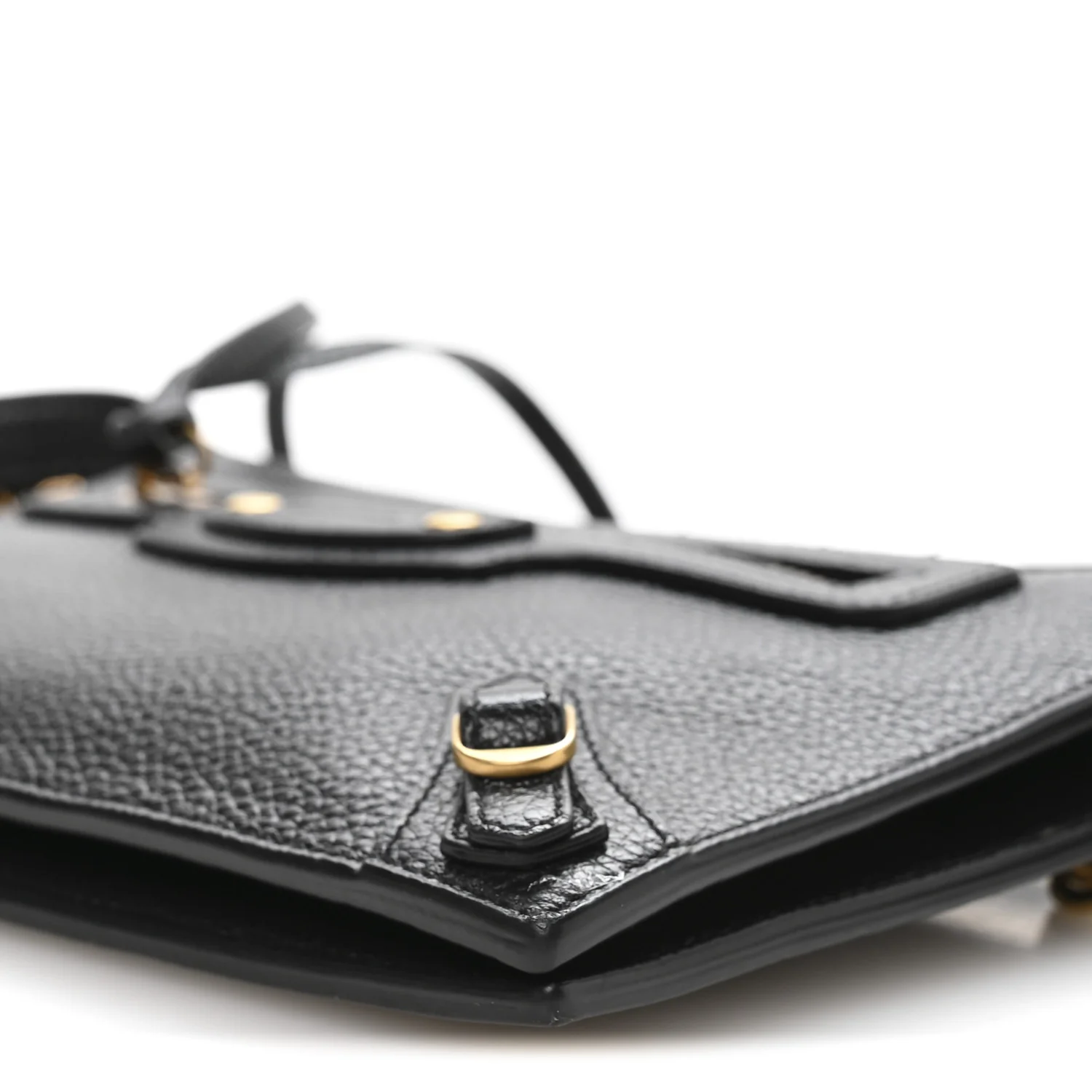 Grained Calfskin Neo Classic Gold Hardware Multipouch Black - Image 10