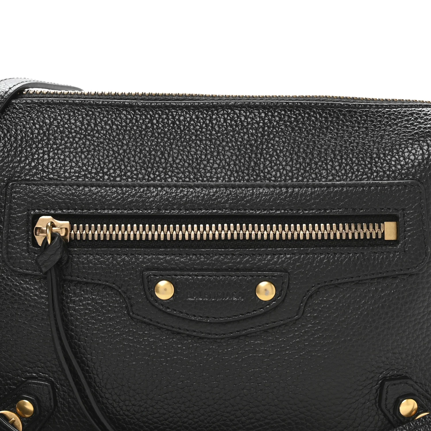 Grained Calfskin Neo Classic Gold Hardware Multipouch Black - Image 8