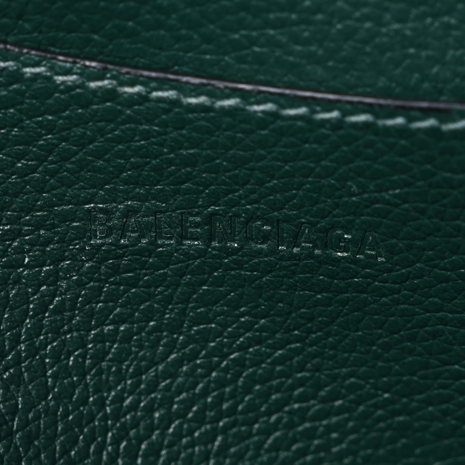 Grained Calfskin Neo Classic Matte Black Hardware S City Forest Green - Image 5