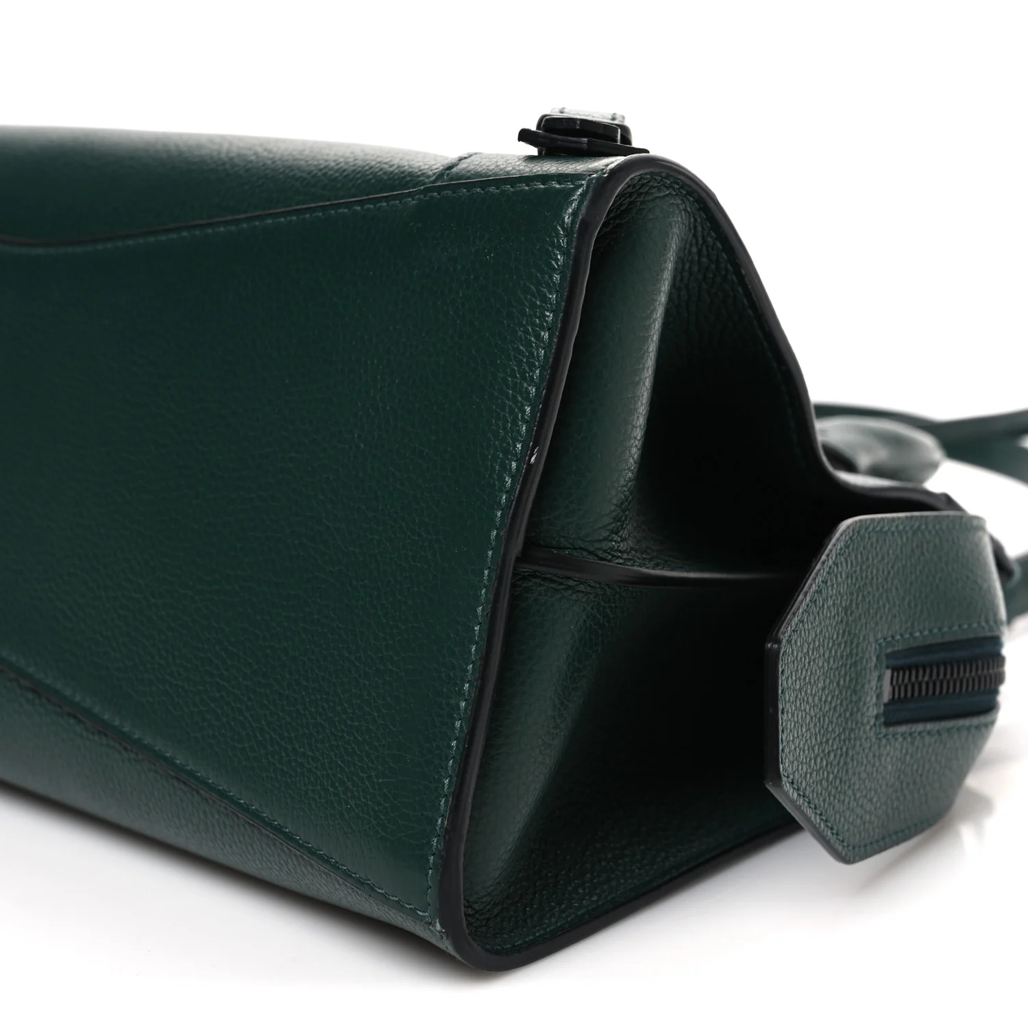Grained Calfskin Neo Classic Matte Black Hardware S City Forest Green - Image 9