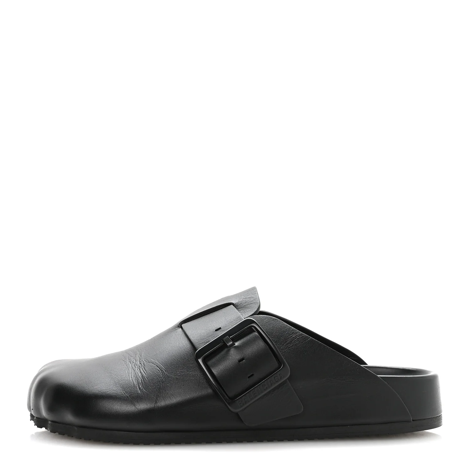 Matte Calfskin Sunday Mules 38 Black