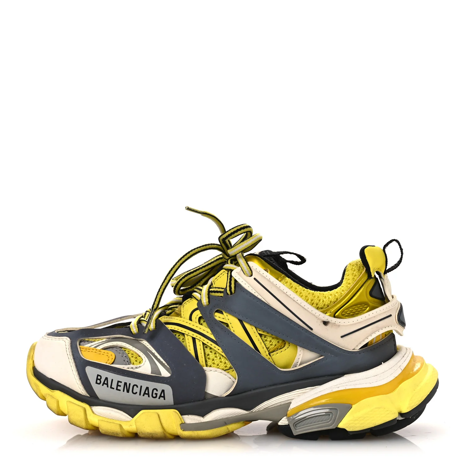 Mesh Nylon Mens Track Sneakers 36 Yellow Black White