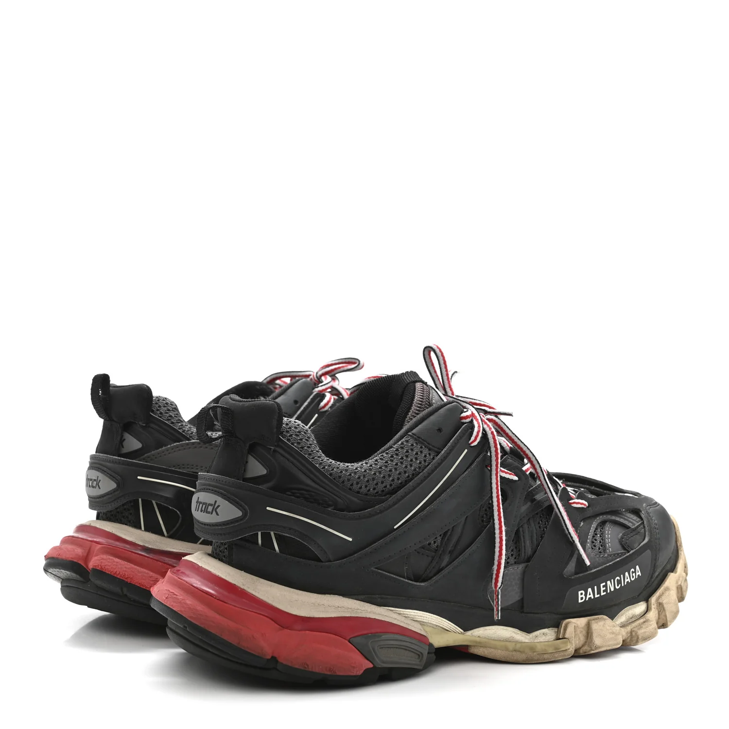 Mesh Nylon Mens Track Sneakers 42 Gris Black - Image 5