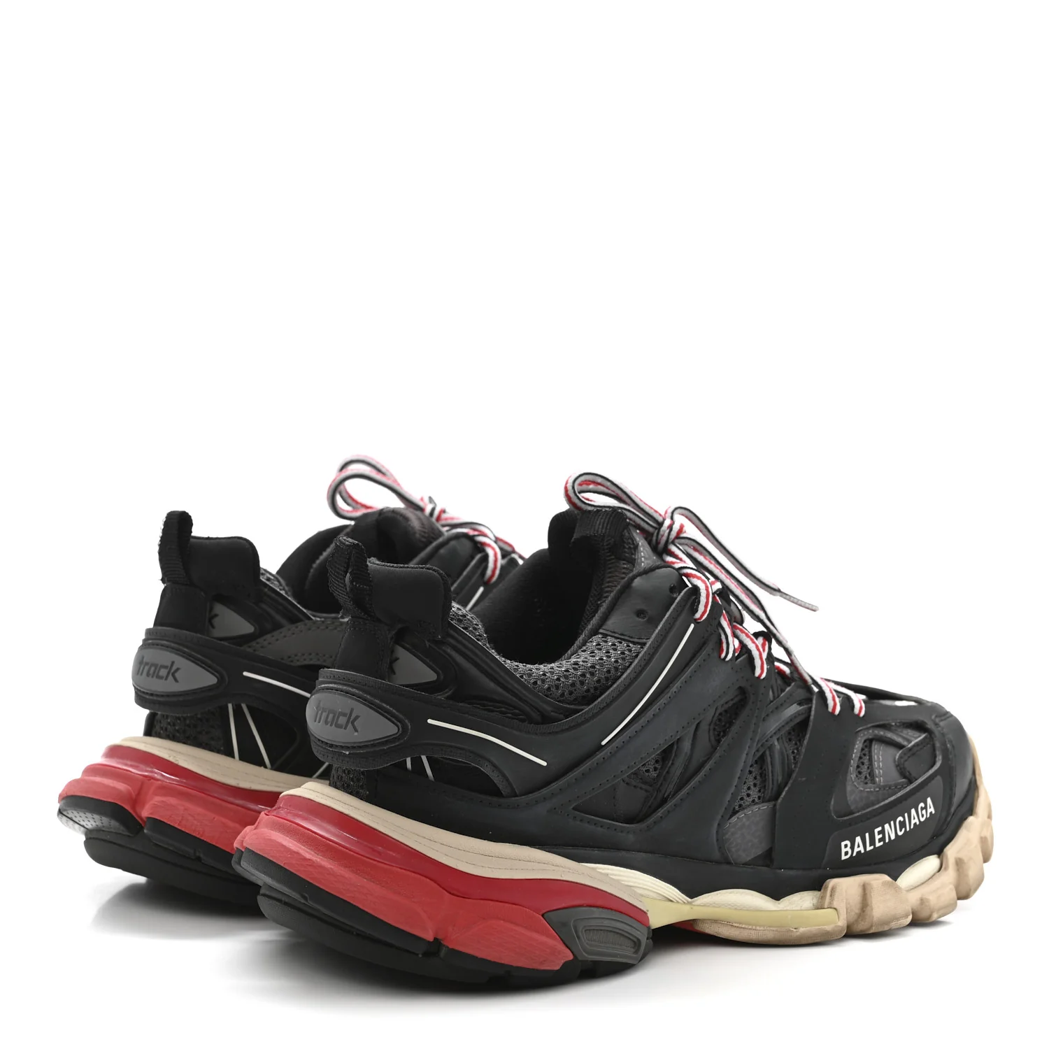 Mesh Nylon Womens Track Sneakers 38 Black Gris - Image 5