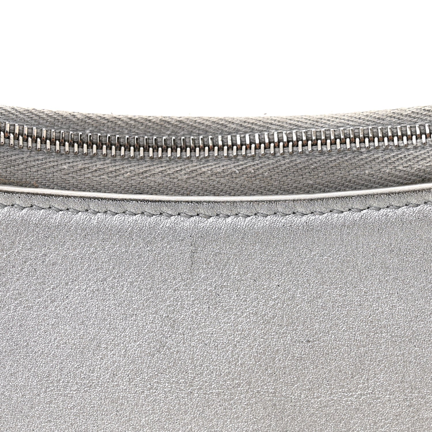 Metallic Calfskin Mary Kate Shoulder Bag Silver - Image 10