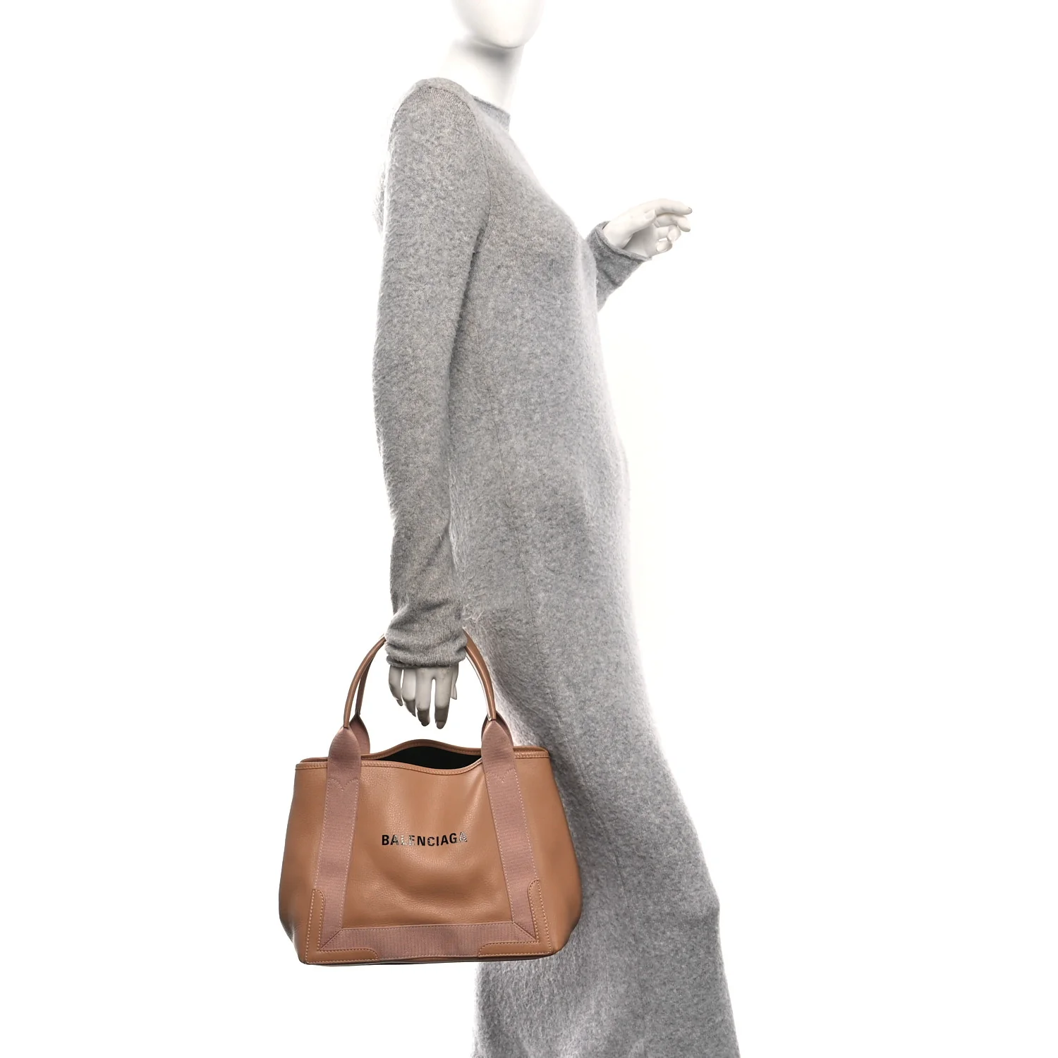 Nappa S Navy Cabas Beige Latte - Image 2