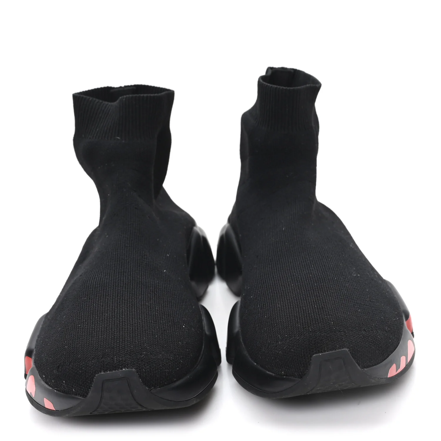 Neoprene Knit Womens Speed Graffiti Sneakers 40 Black Red - Image 3