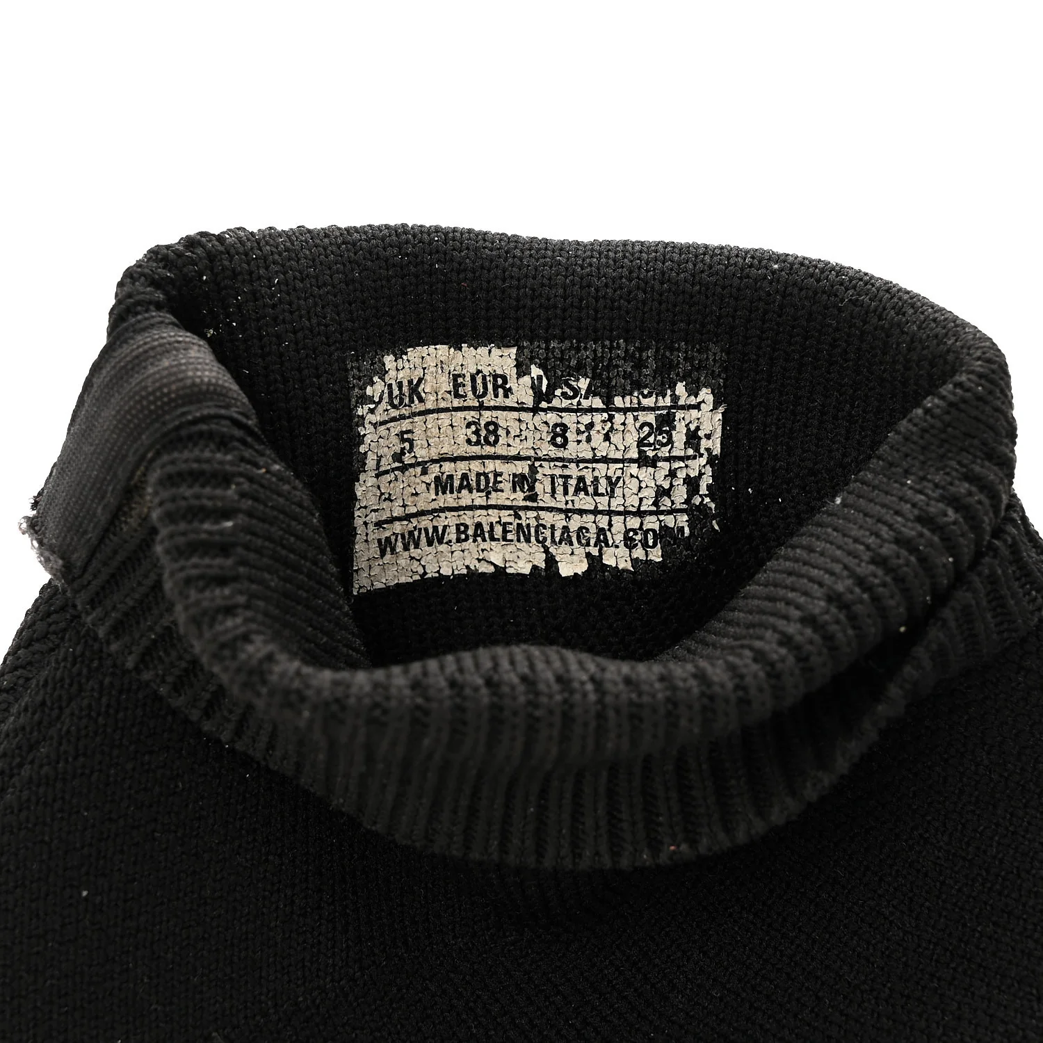 Neoprene Knit Womens Speed Sneakers 38 Black White Red - Image 9