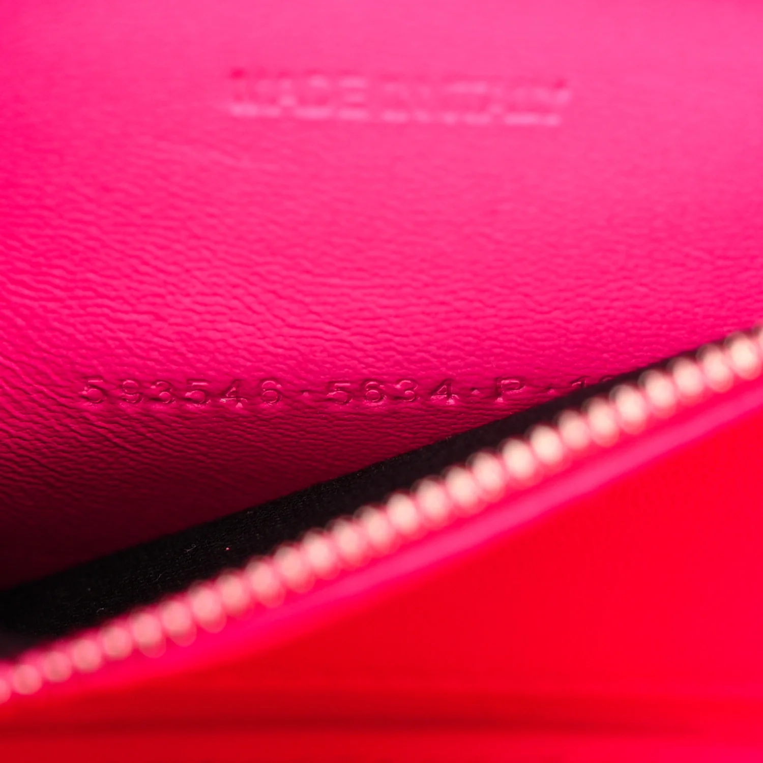 Shiny Box Calfskin Small Hourglass Top Handle Bag Acid Fuchsia - Image 7