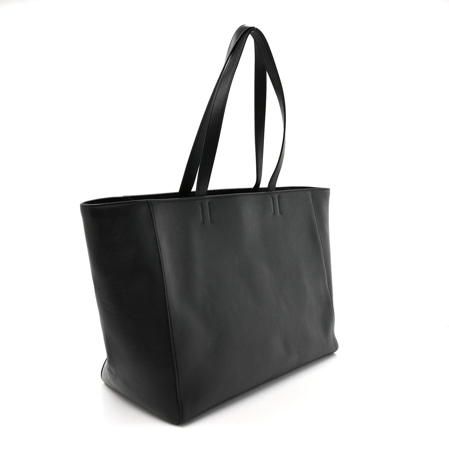 Smooth Calfskin Everyday East West Tote Bag Black - Image 3