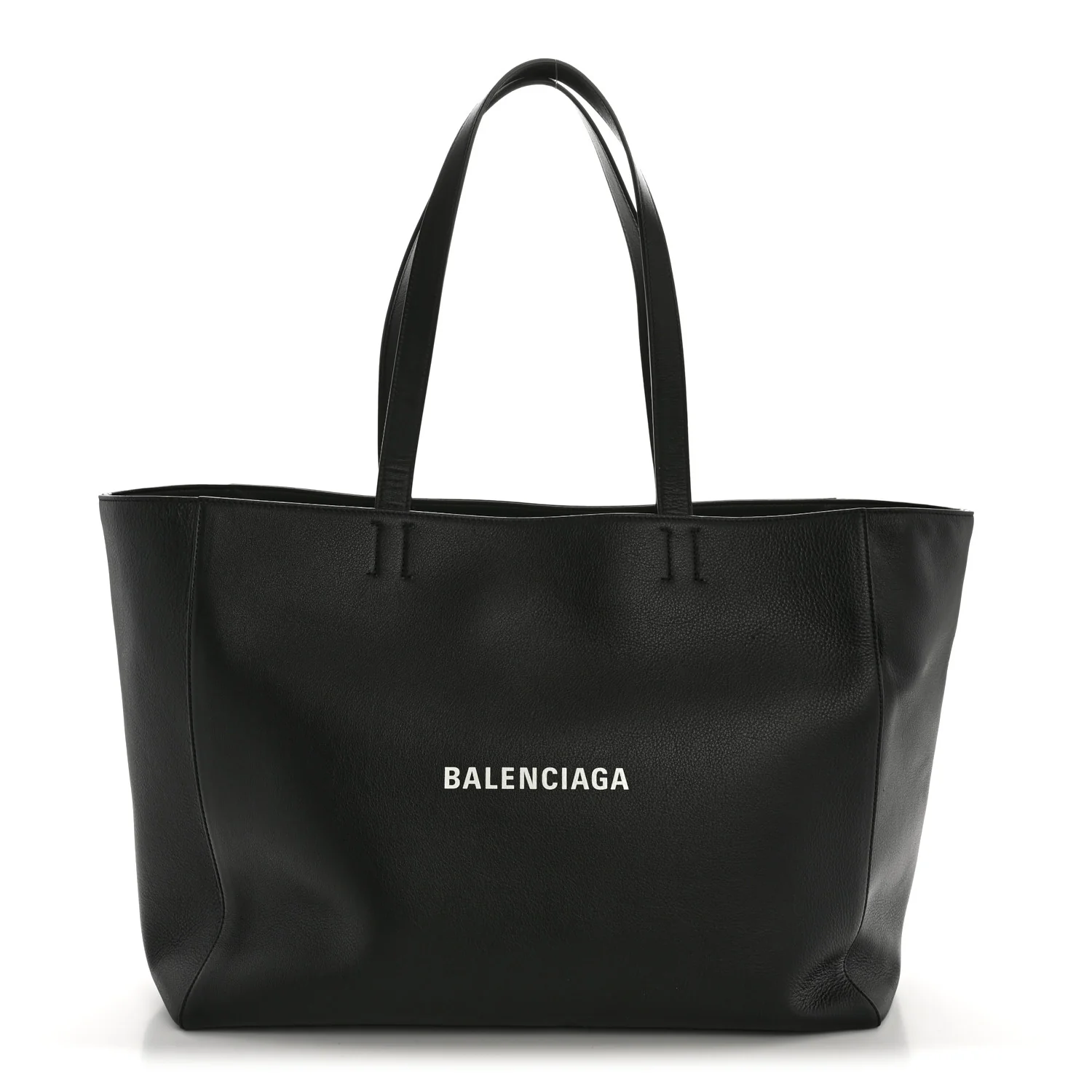 Smooth Calfskin Everyday East West Tote Bag Black