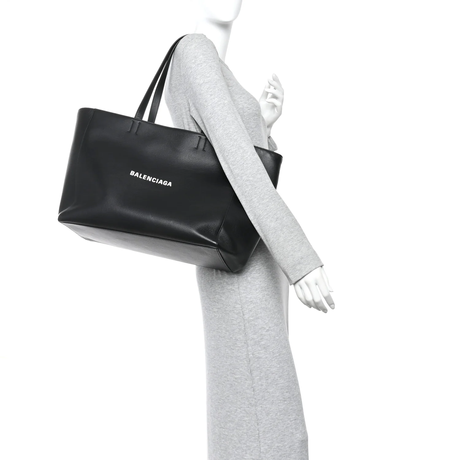 Smooth Calfskin Everyday East West Tote Bag Black - Image 2