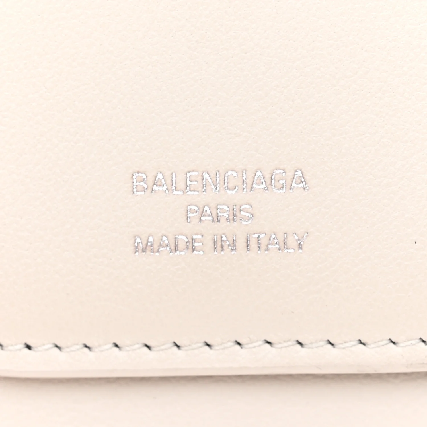 Smooth Calfskin Logo Envelope Compact Wallet White - Image 7