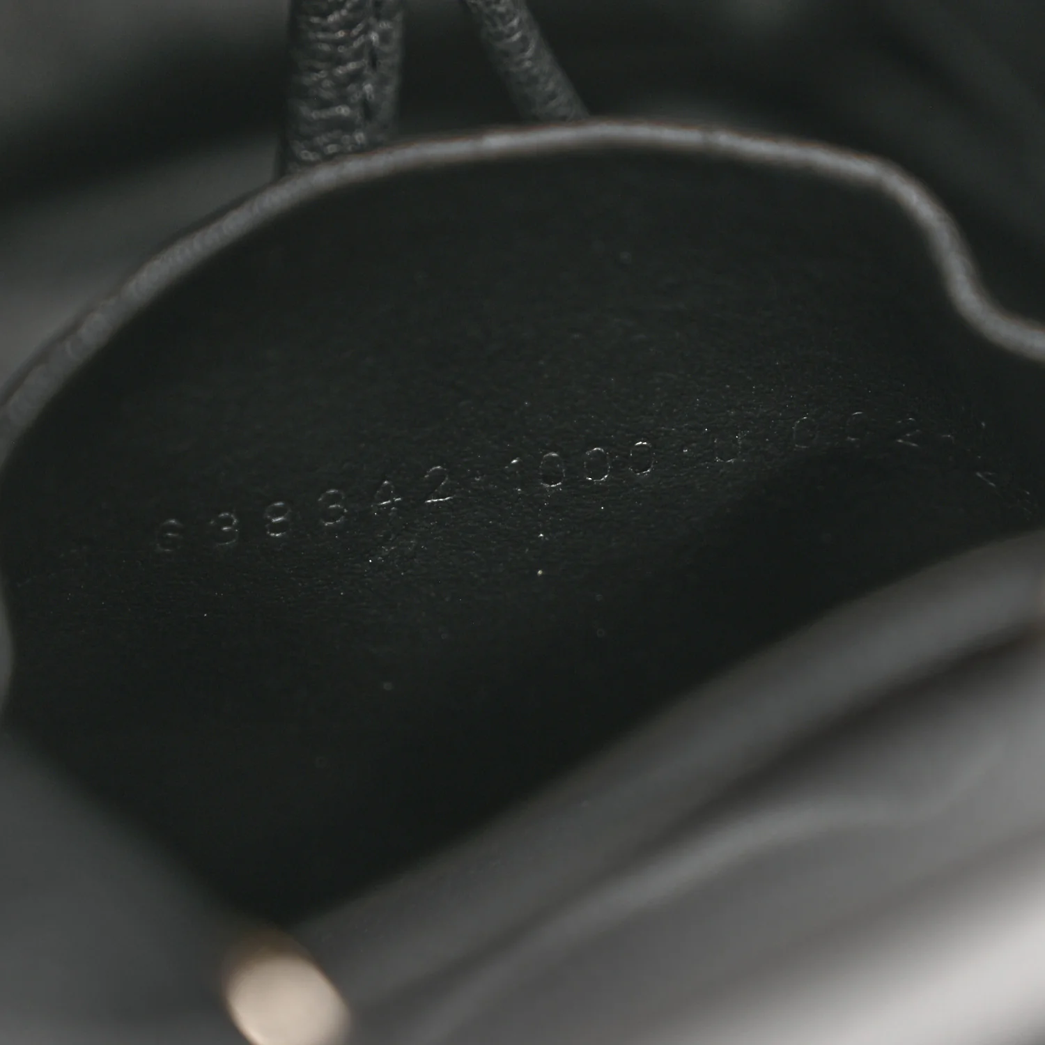 Smooth Calfskin Logo XS Everyday Drawstring Bucket Bag Black - Image 7