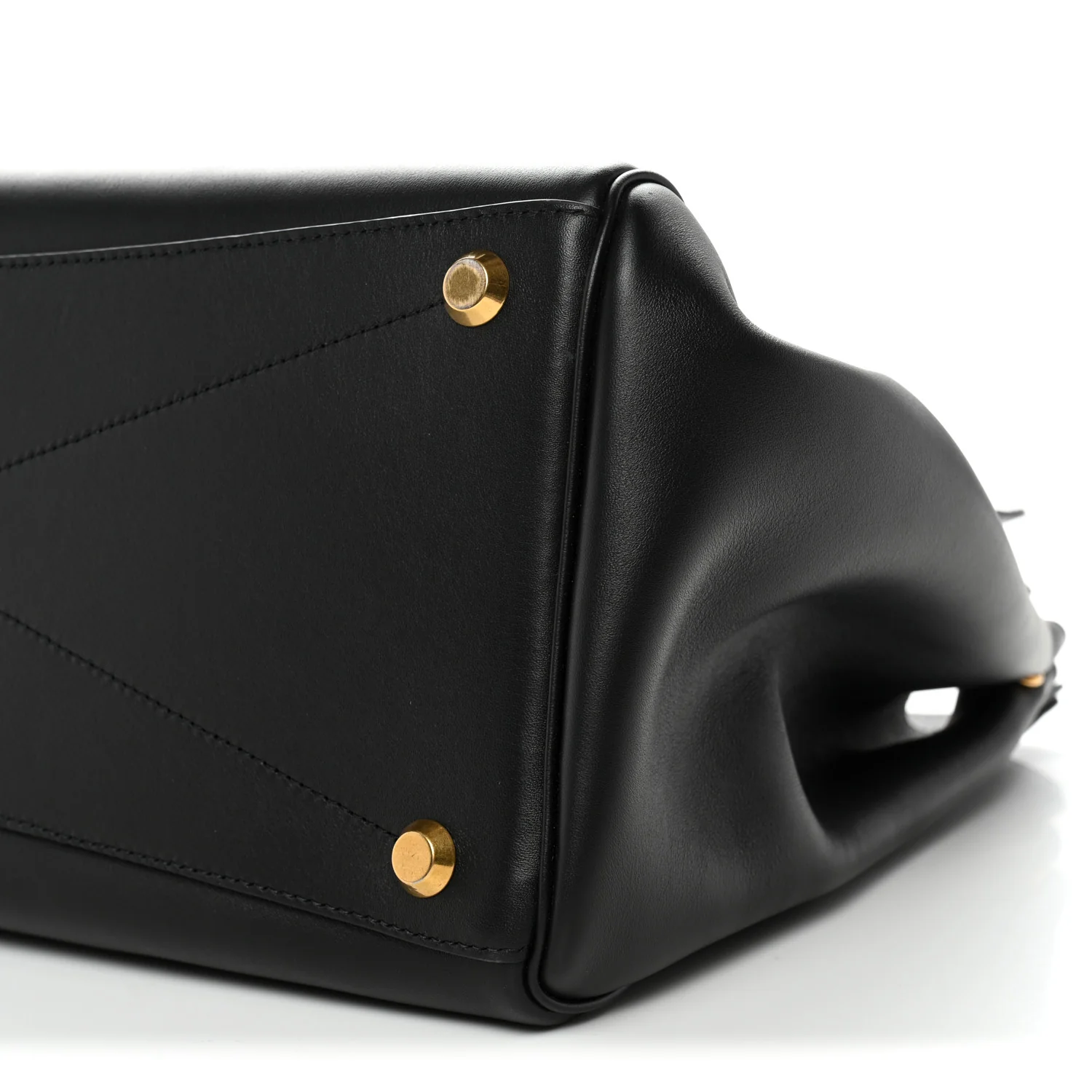 Smooth Calfskin Medium Bel Air Carry All Bag Black - Image 9