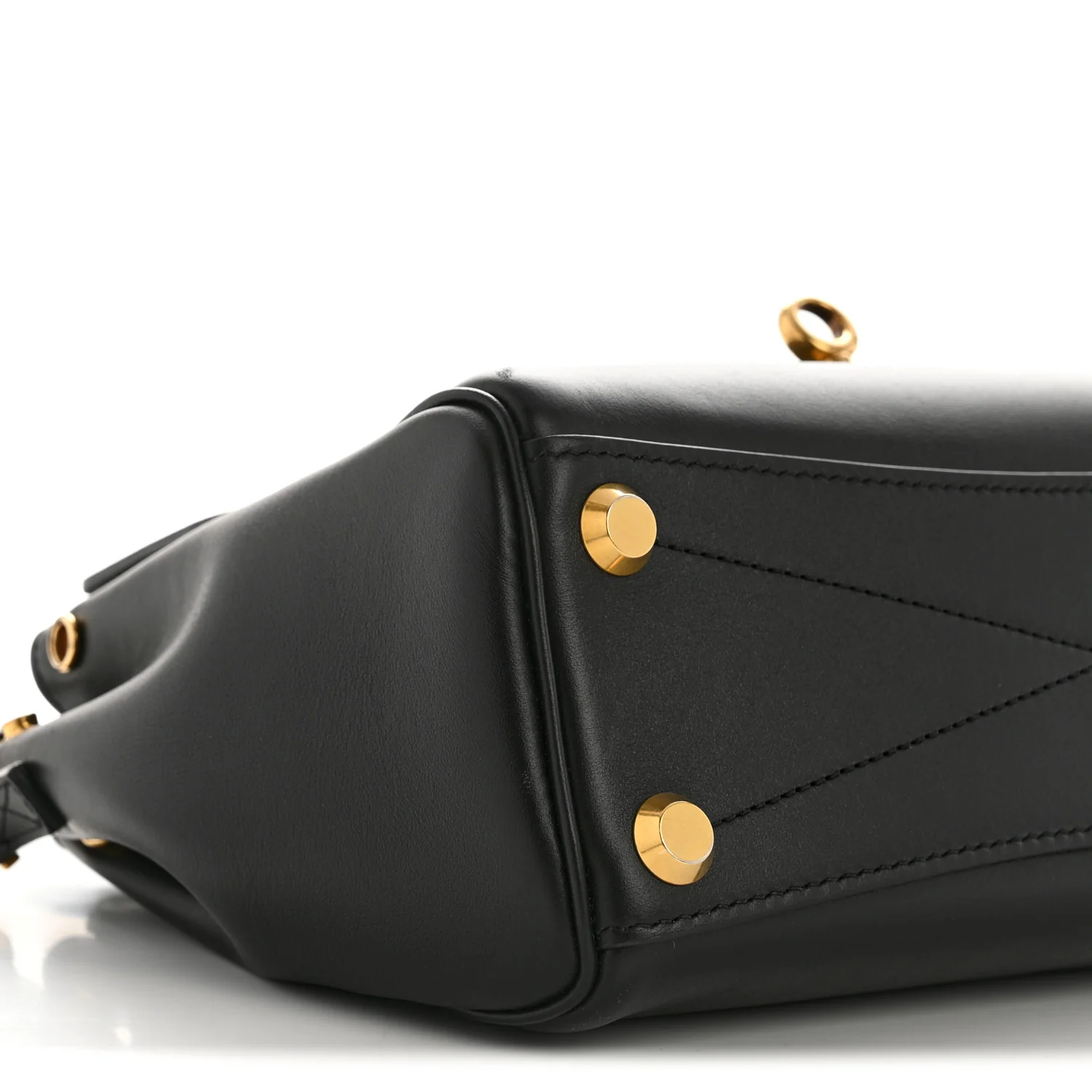 Smooth Calfskin Mini Bel Air Carry All Bag Black - Image 8