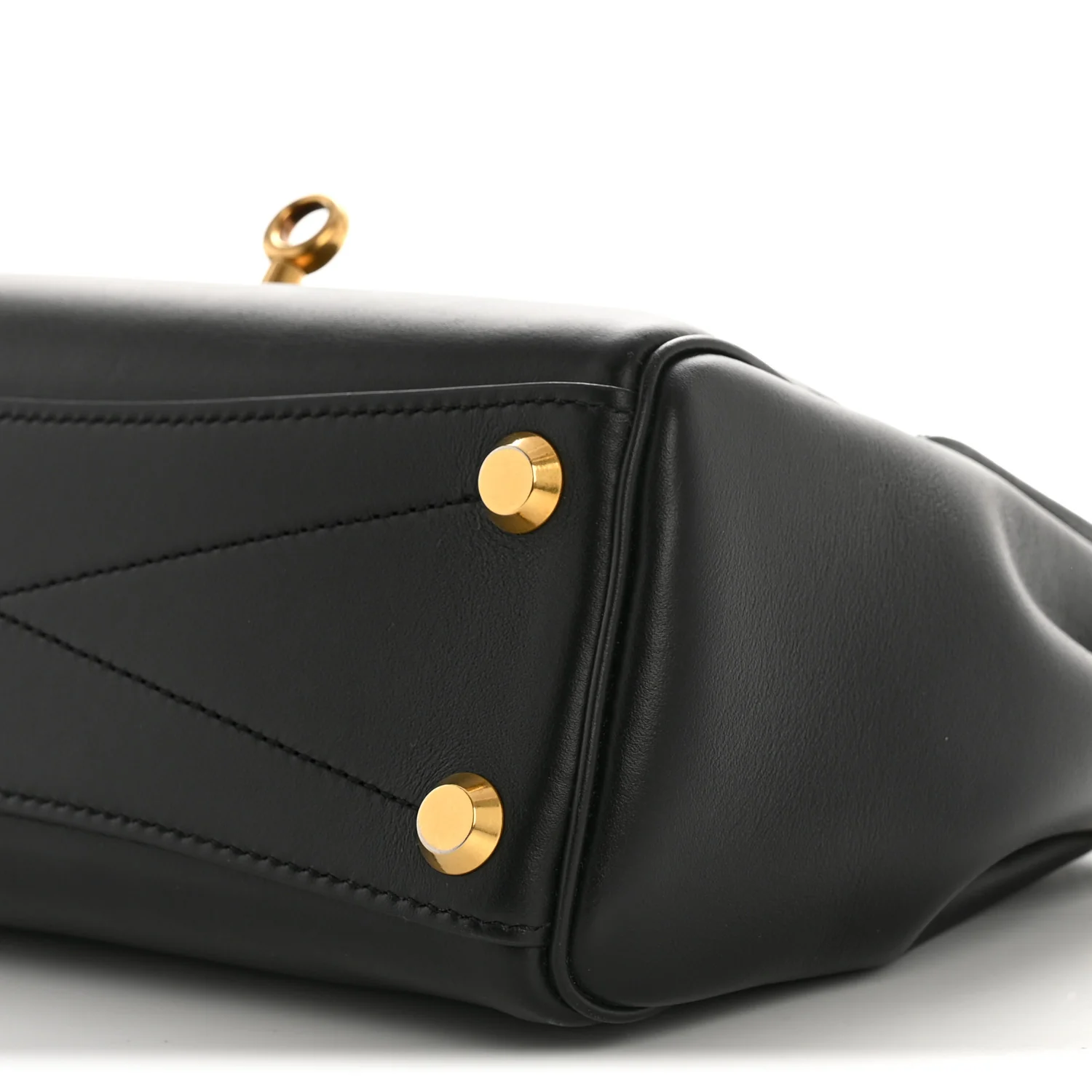 Smooth Calfskin Mini Bel Air Carry All Bag Black - Image 9
