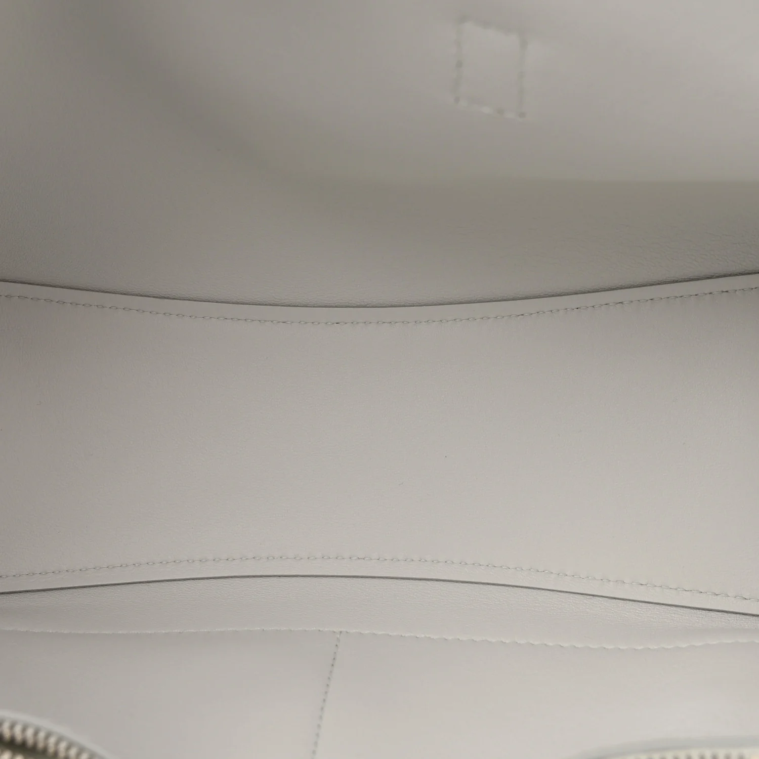 Smooth Calfskin Mini Bel Air Carry All Bag White - Image 5