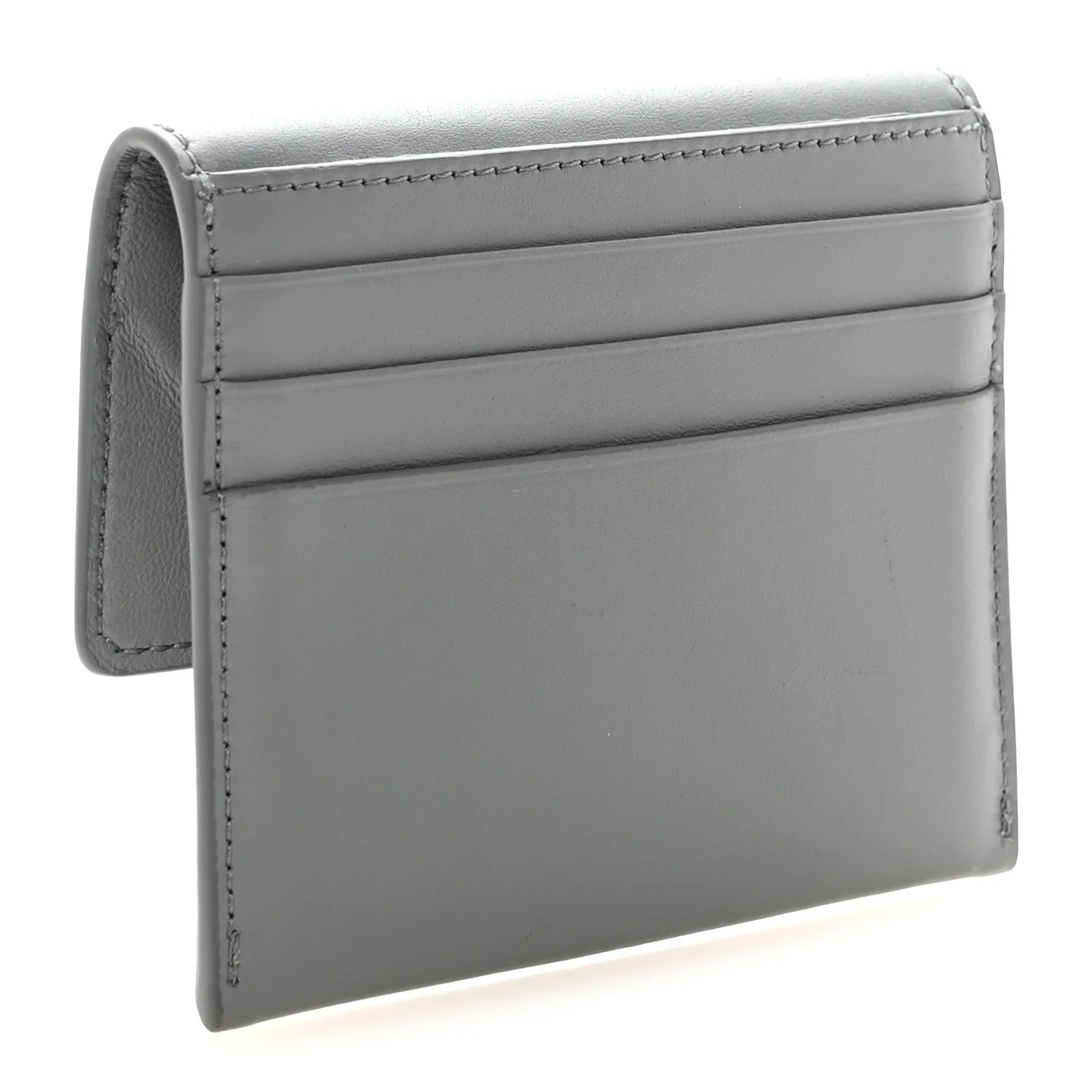 Smooth Calfskin Rodeo Flap Card Holder Cloud Grey - Image 3