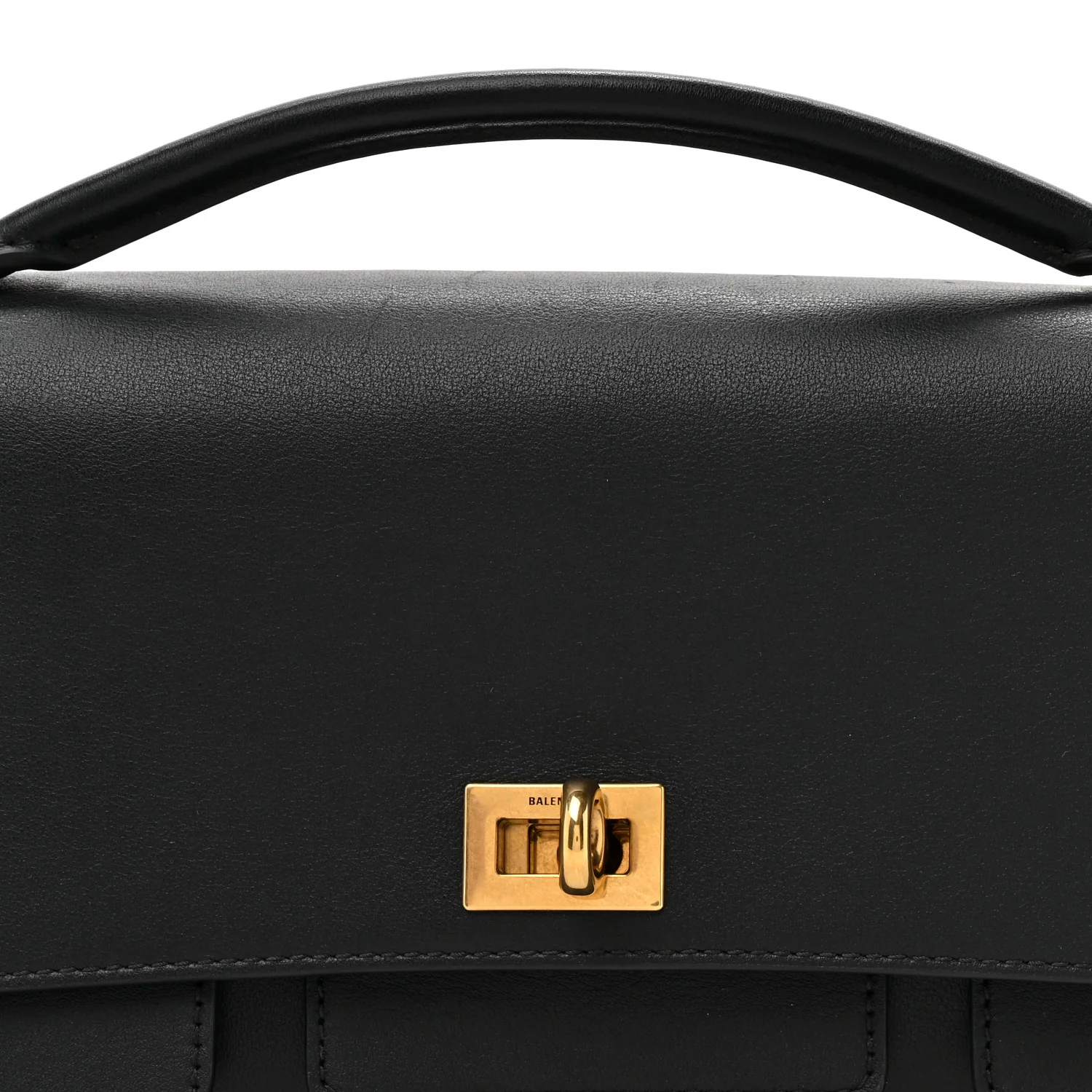 Smooth Calfskin Small Bel Air Clutch On Strap Black - Image 9