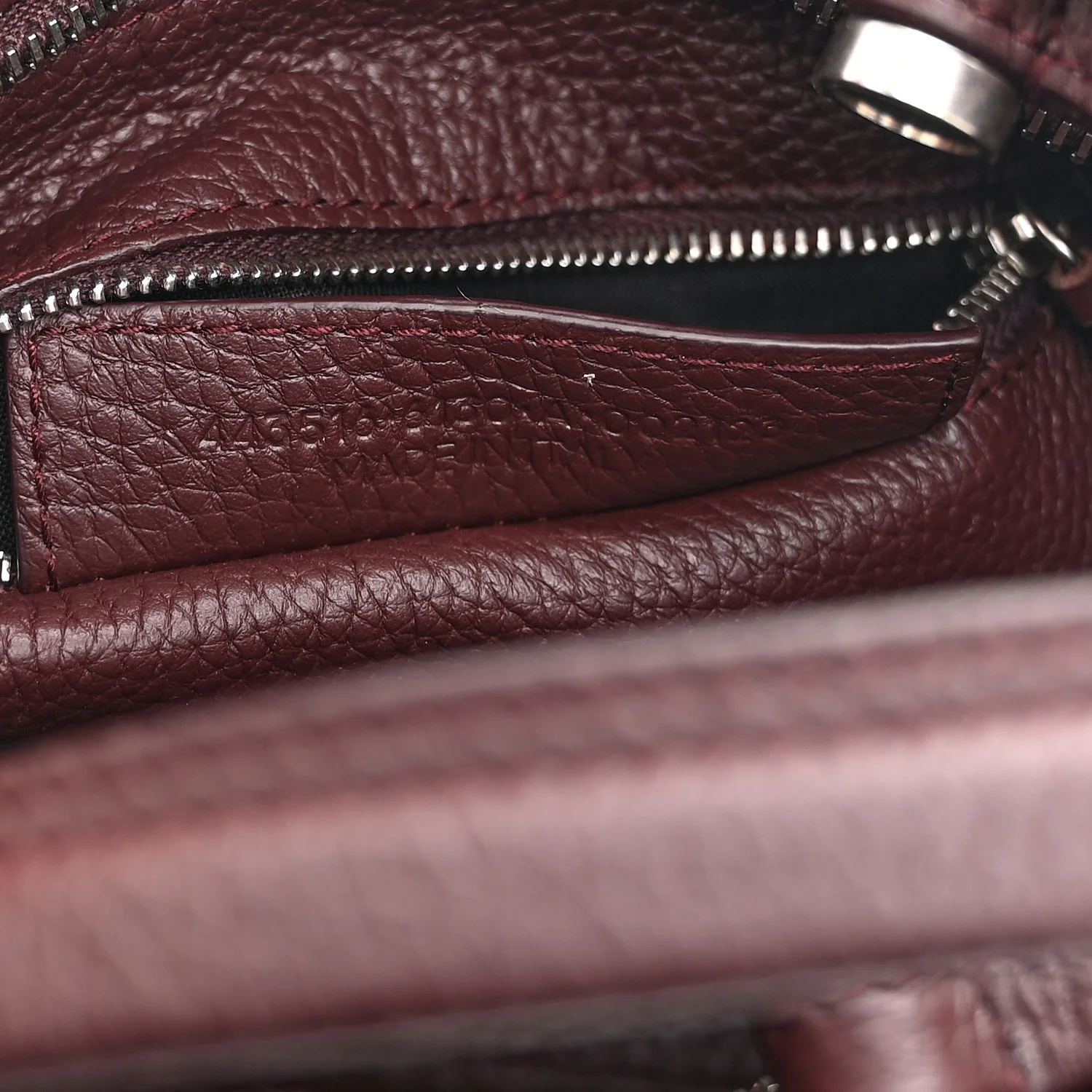 Veau Grana Perforated Blackout Hardware S City Rouge Acajou - Image 8