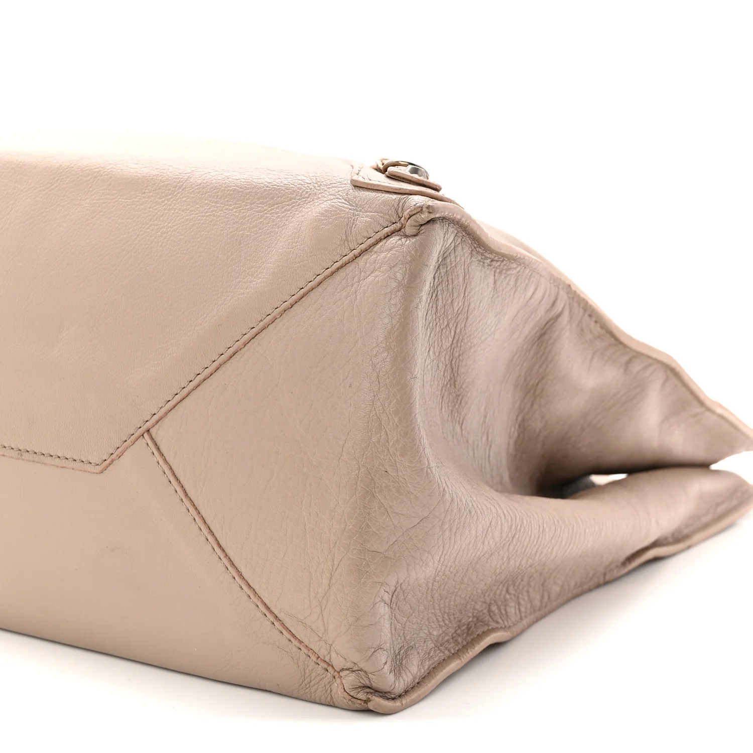 Veau Papier A4 Zip Around Tote Beige Praline - Image 11