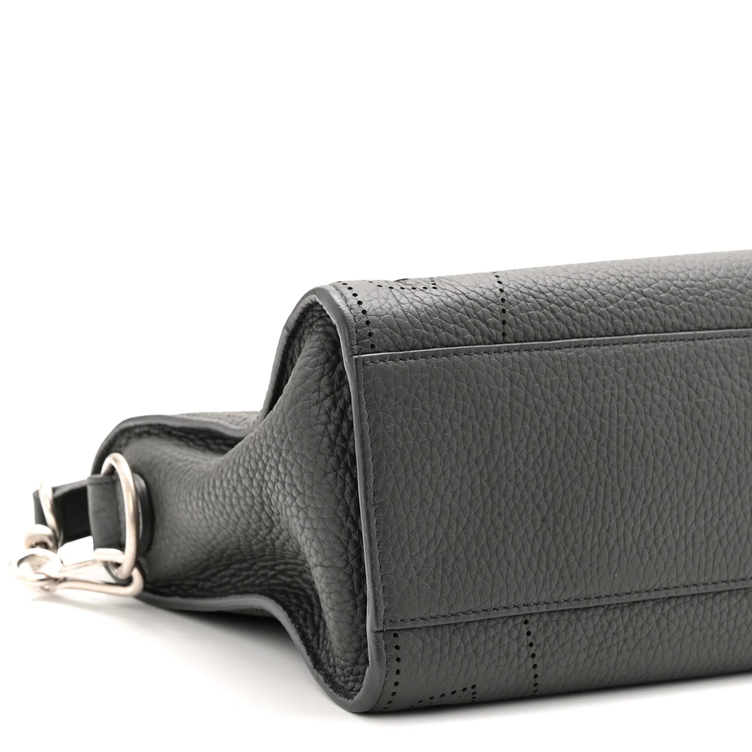Veau Soyeux Perforated Blackout Hardware S City Gris Fossile - Image 10
