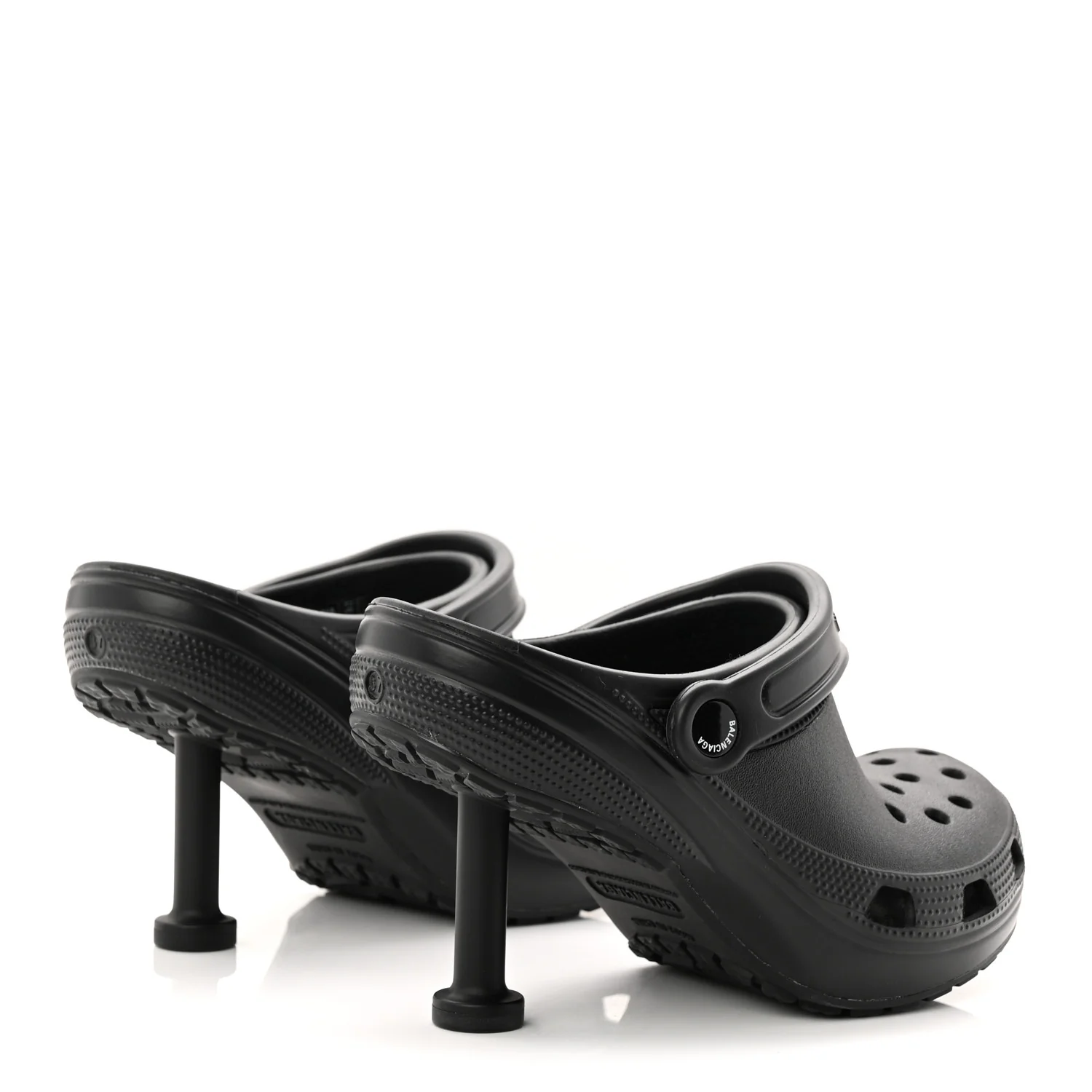X CROCS Rubber Womens Madame 80 Sandals 37 Black - Image 5