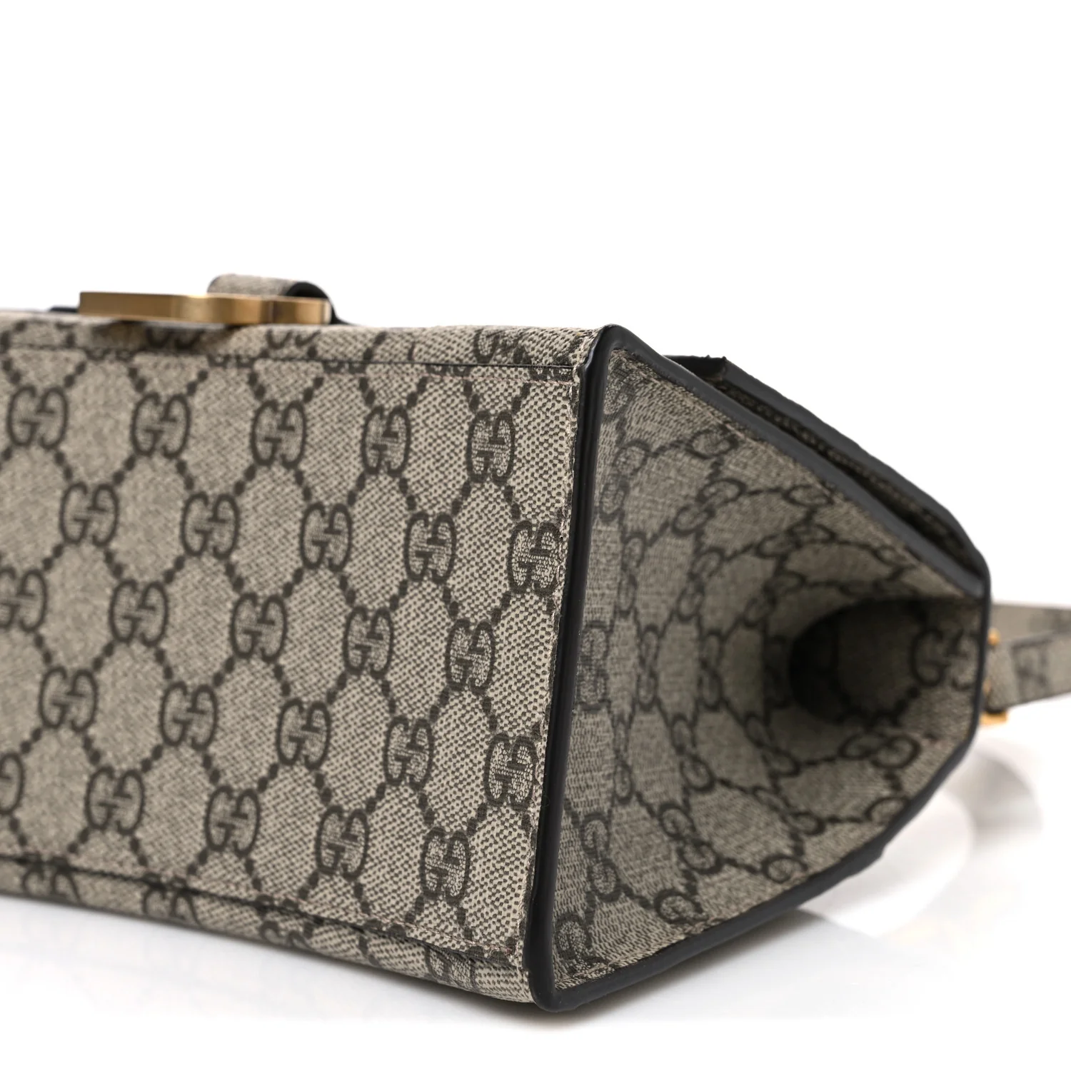 X GUCCI GG Supreme Monogram Small Hourglass Top Handle Bag Beige Ebony - Image 10