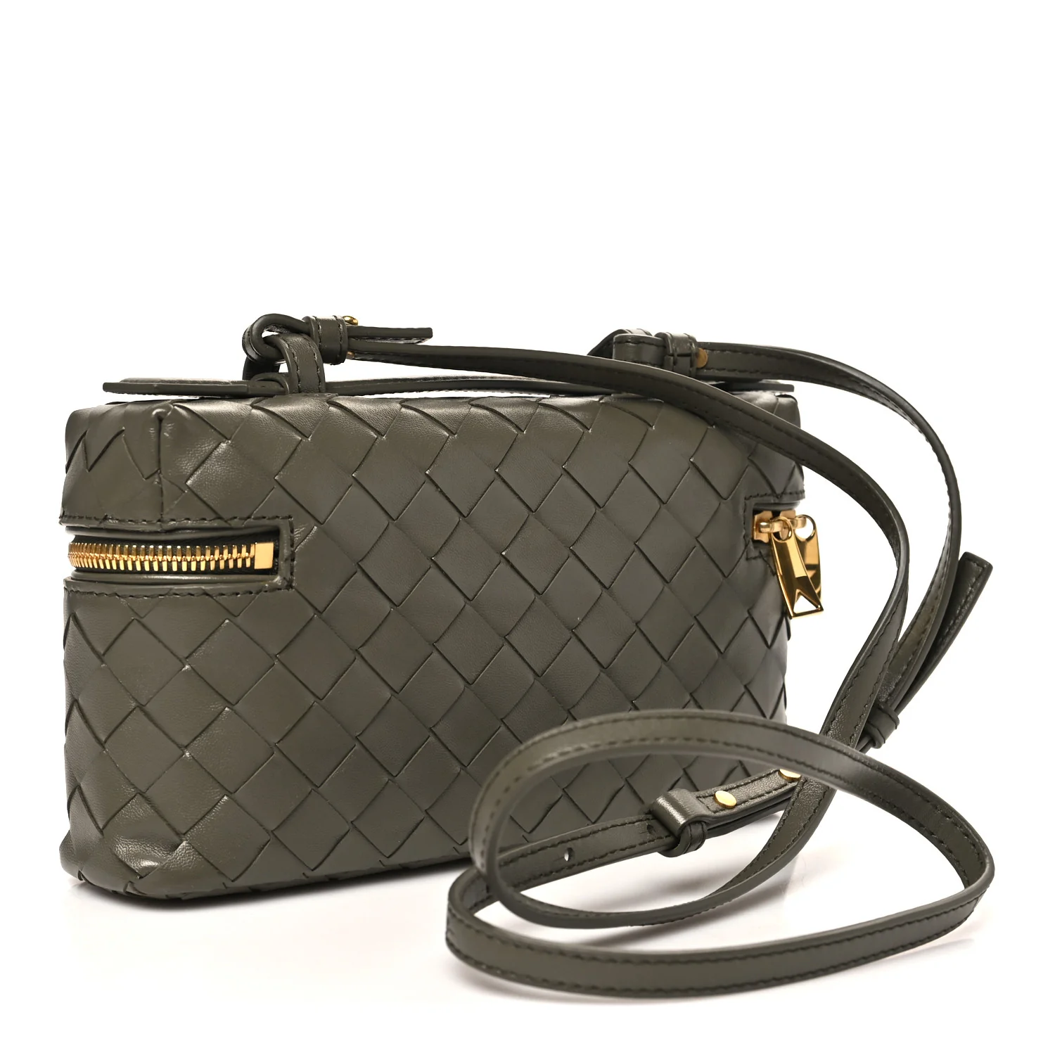 Calfskin Intrecciato Bang Bang Vanity Case Cypress - Image 3