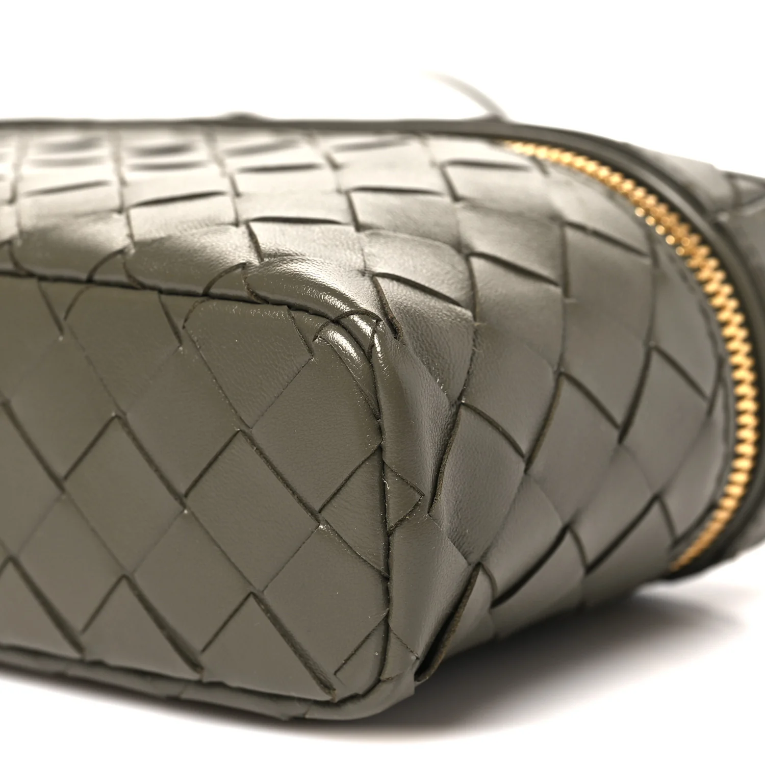 Calfskin Intrecciato Bang Bang Vanity Case Cypress - Image 9