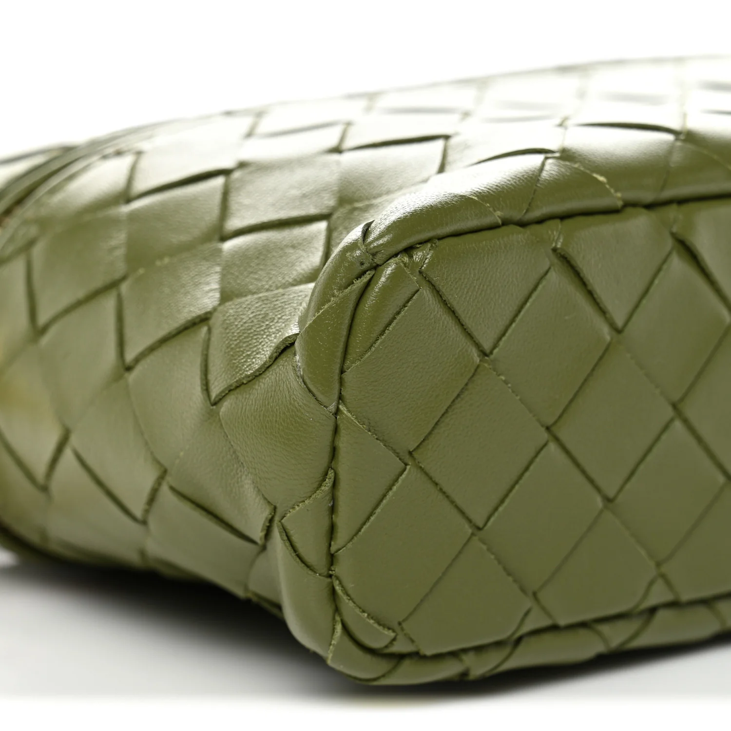Calfskin Intrecciato Bang Bang Vanity Case Matcha - Image 8