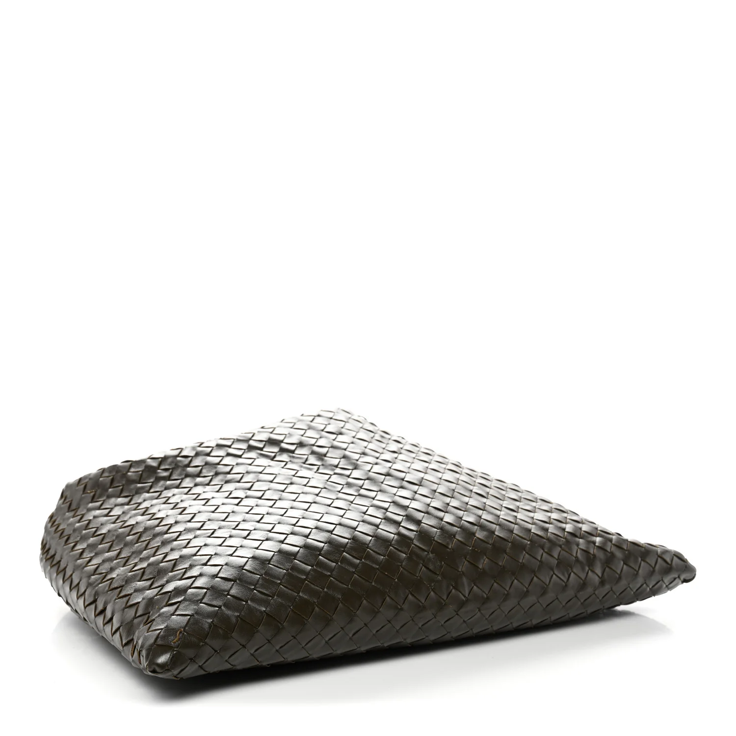 Calfskin Intrecciato Large Hop Kaki - Image 4