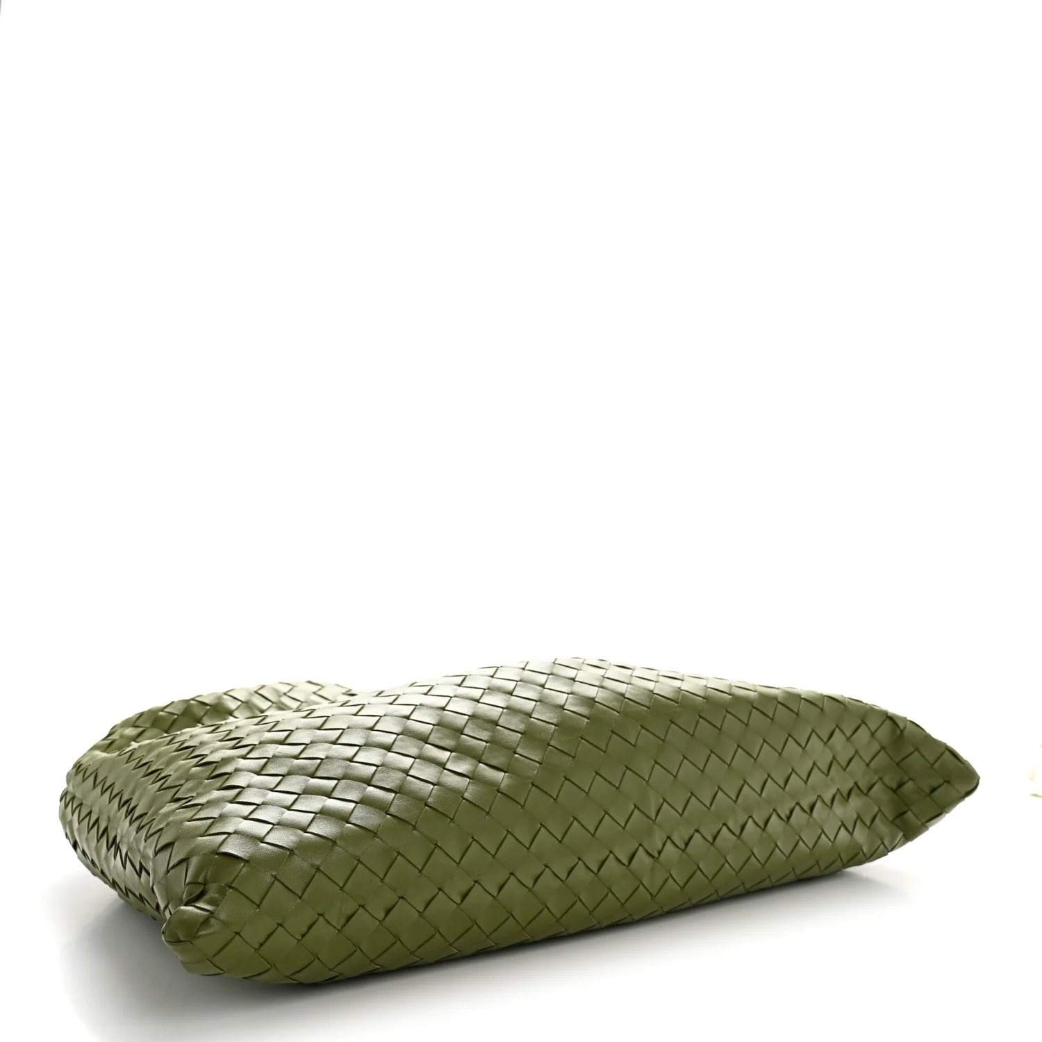 Calfskin Intrecciato Large Hop Matcha - Image 4