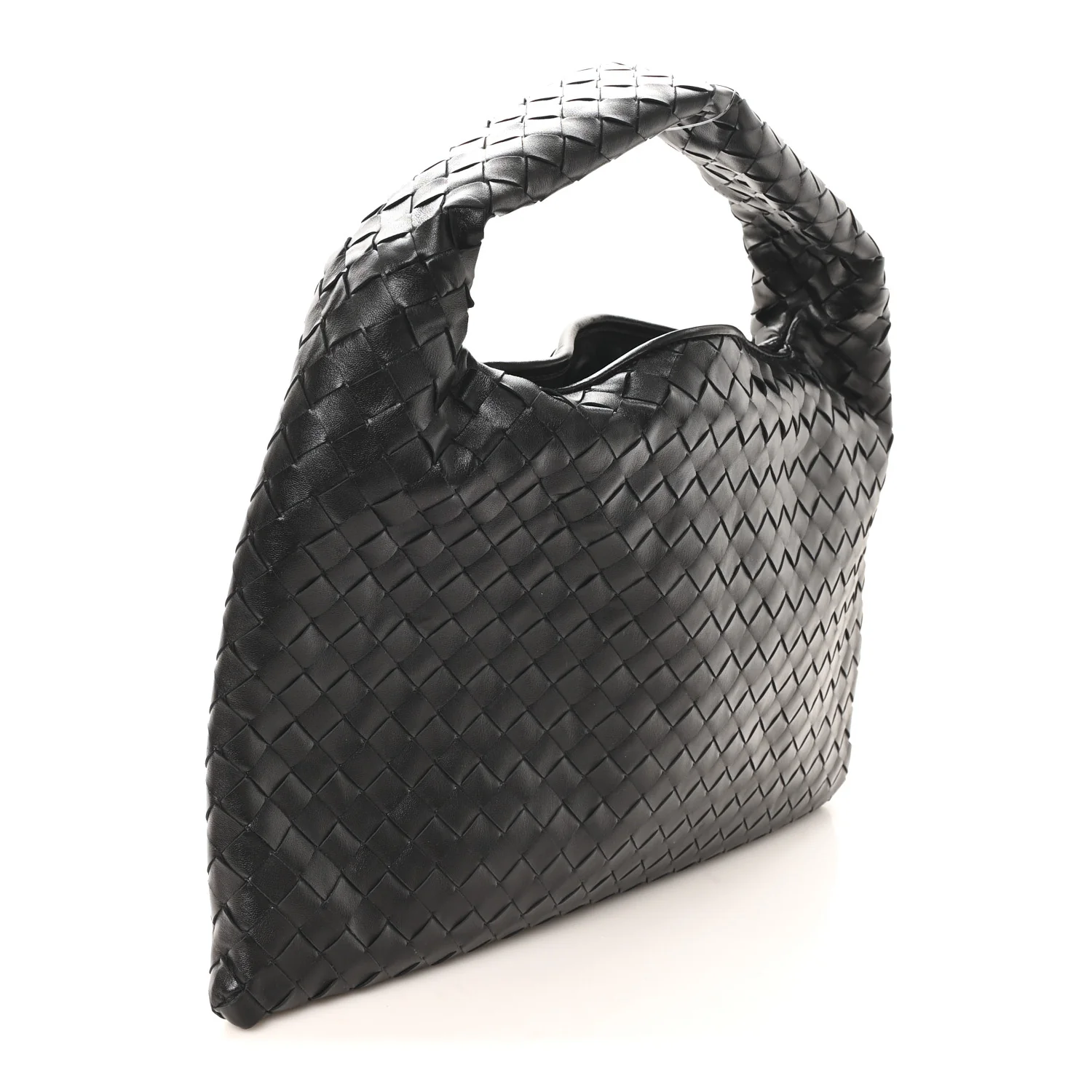 Calfskin Intrecciato Small Hop Black - Image 3