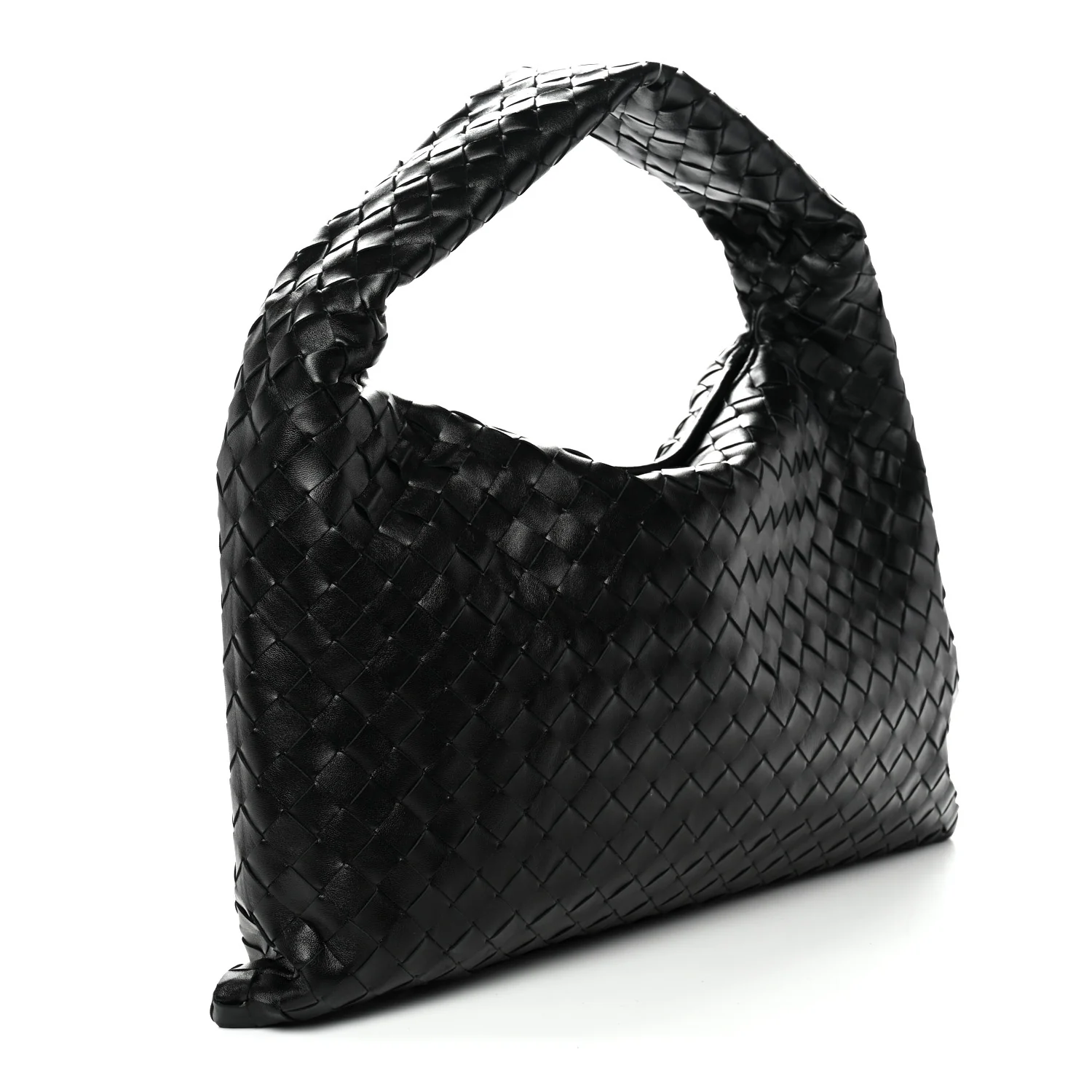 Calfskin Intrecciato Small Hop Black - Image 3