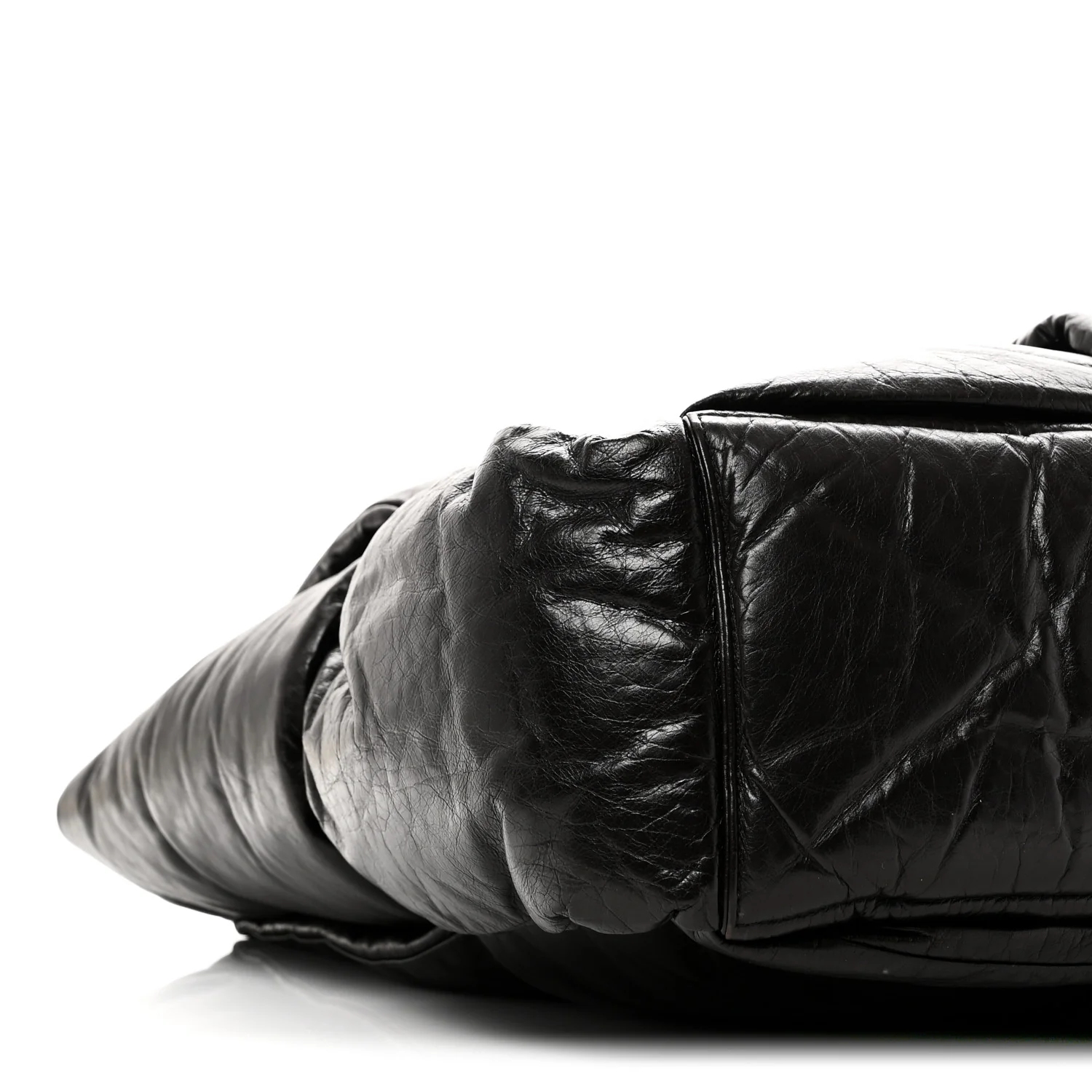 Calfskin Maxi Intrecciato Puffy Chain Tote Bag Fondente - Image 8