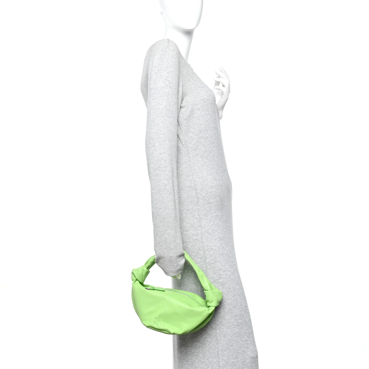 Calfskin Mini Double Knot Bag Pistachio - Image 2