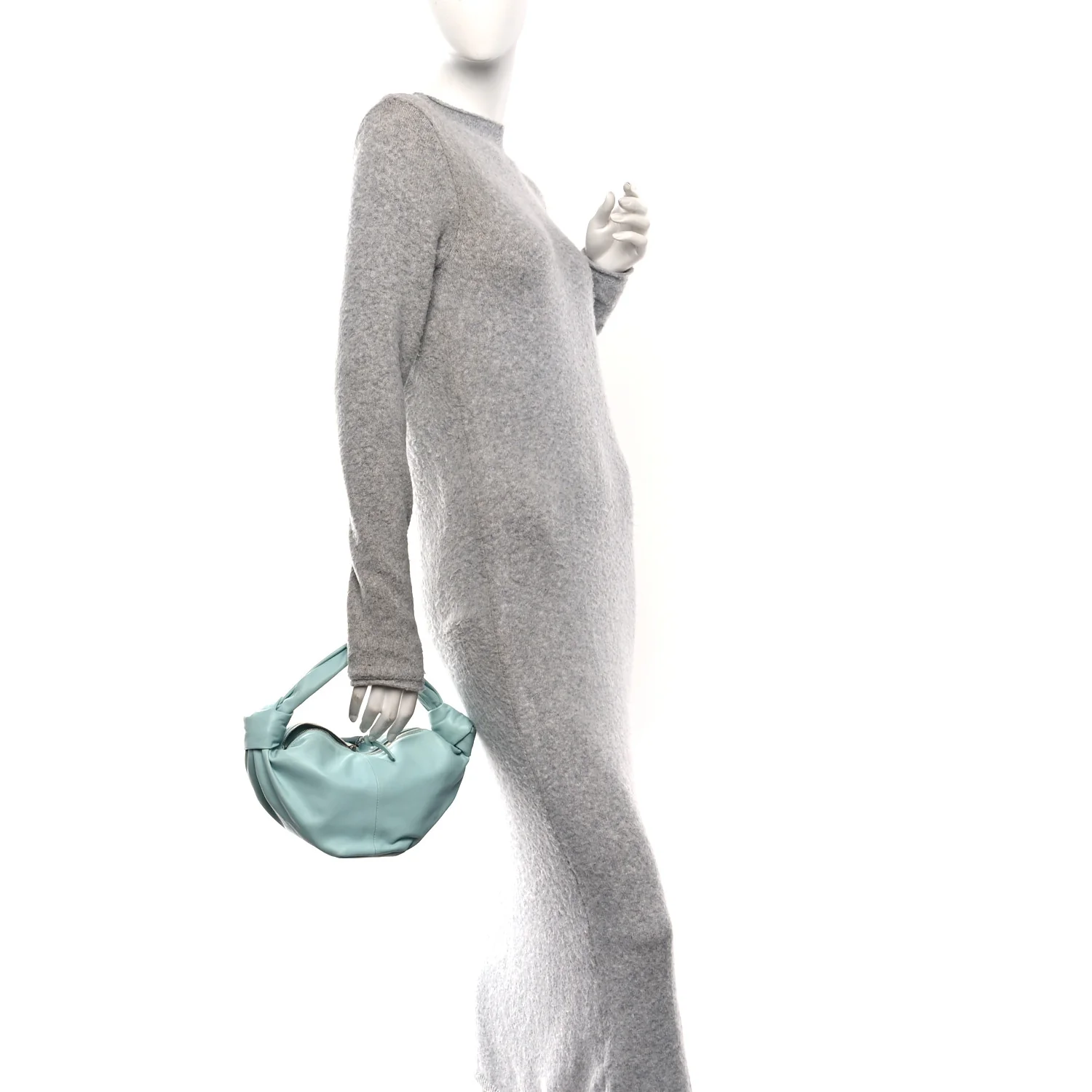 Calfskin Mini Double Knot Bag Spearmint - Image 2