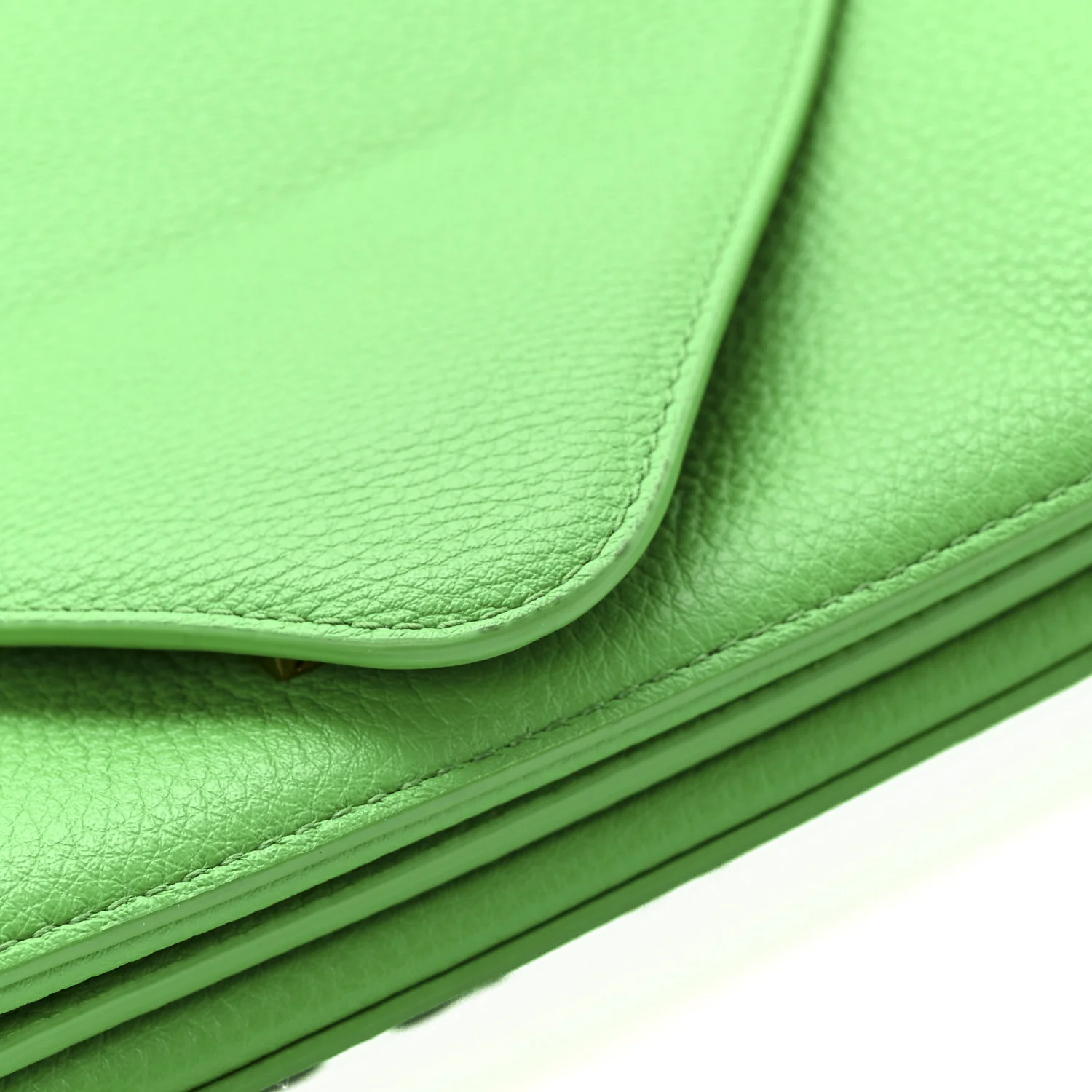 Calfskin Mount Envelope Bag Parakeet - Image 11