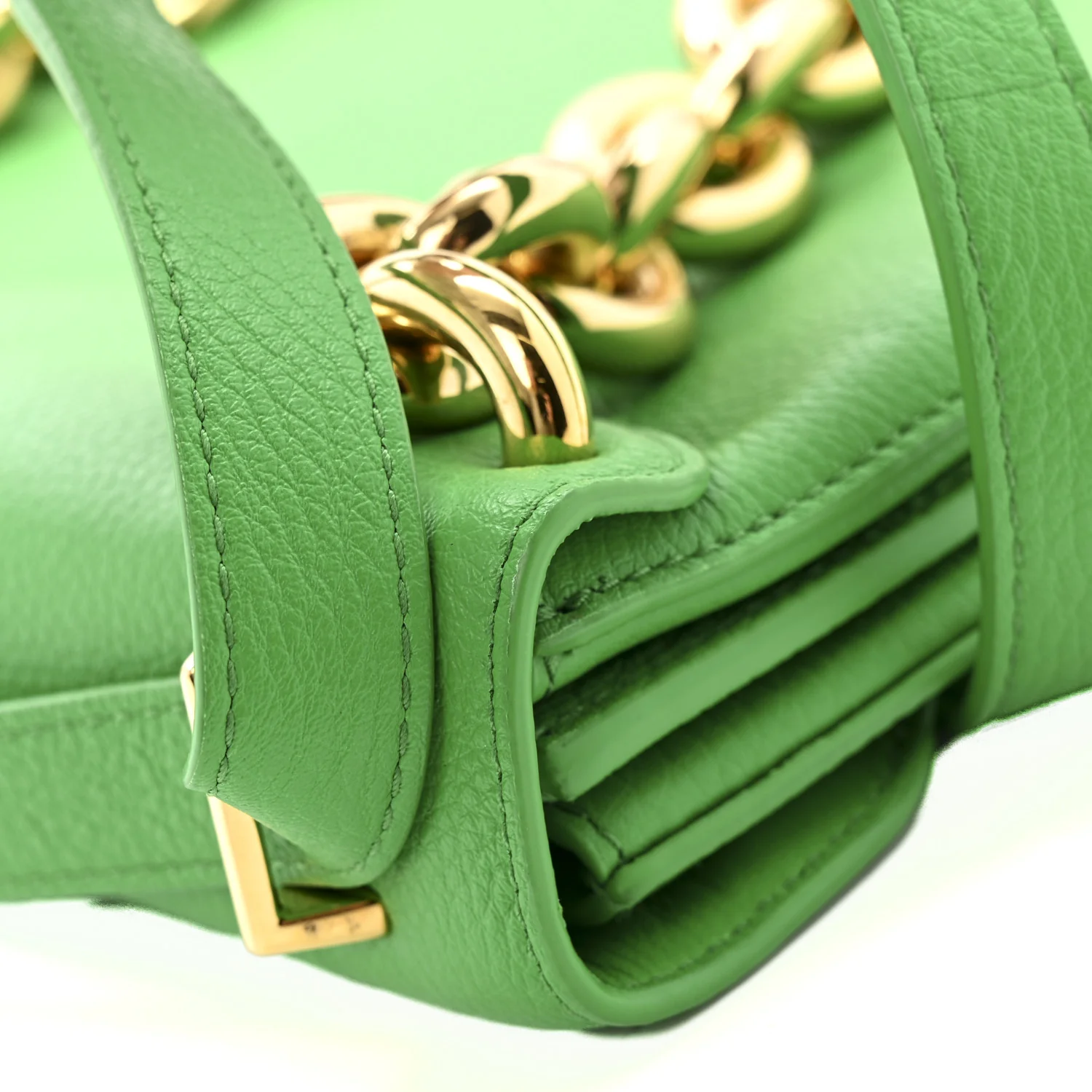 Calfskin Mount Envelope Bag Parakeet - Image 13