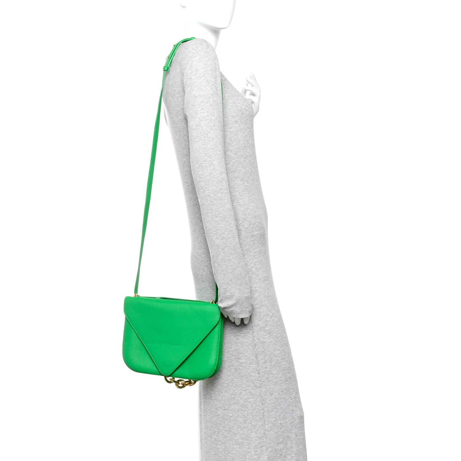Calfskin Mount Envelope Bag Parakeet - Image 2