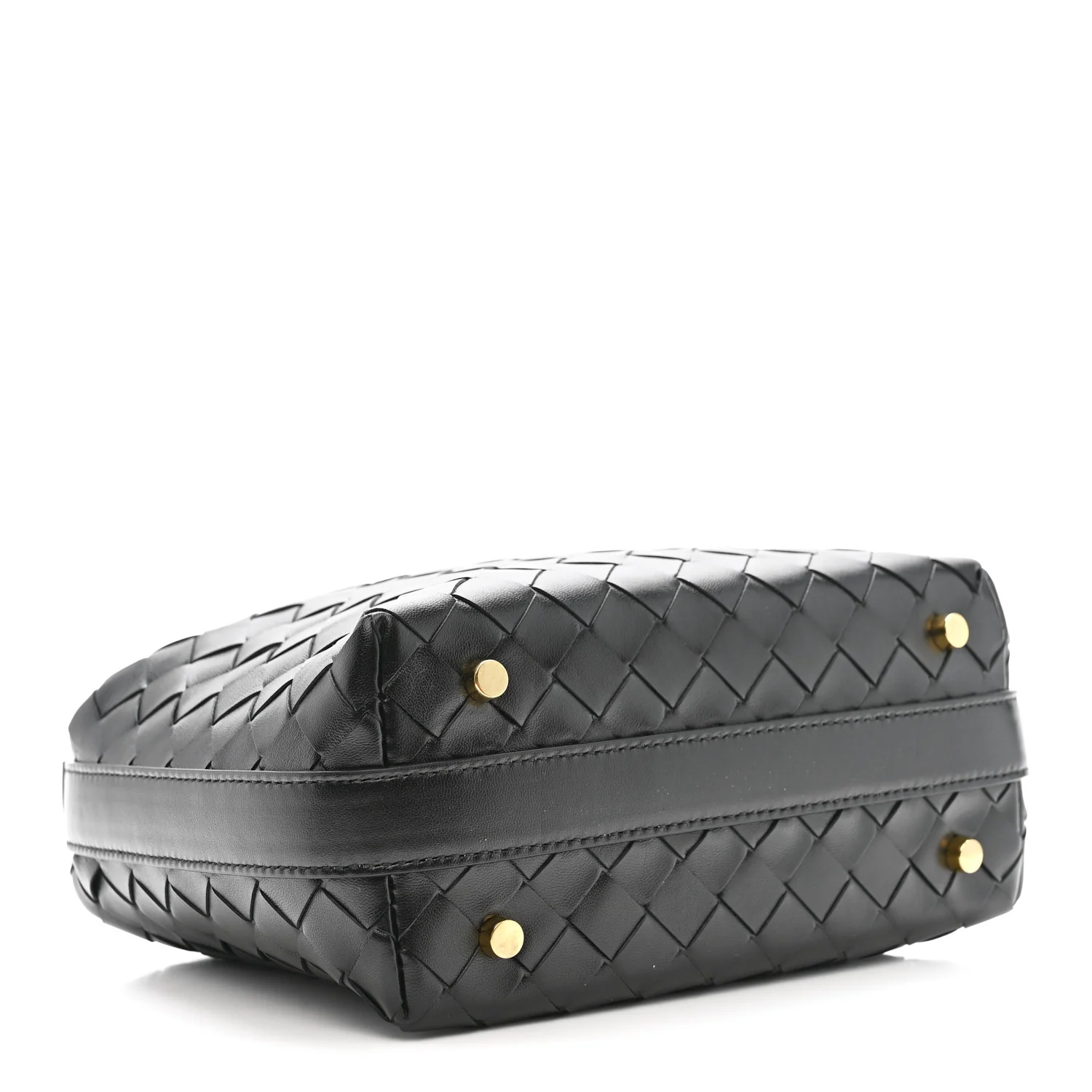 Calfskin Nappa Intrecciato Mini Wallace Black - Image 4
