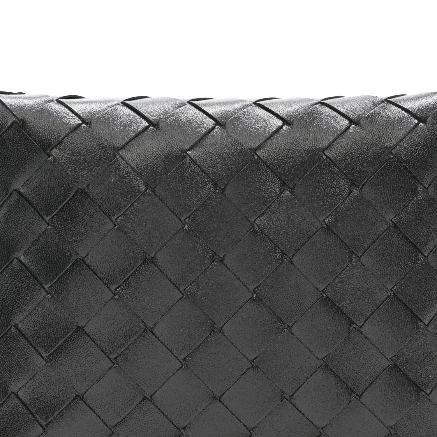 Calfskin Nappa Intrecciato Mini Wallace Black - Image 8