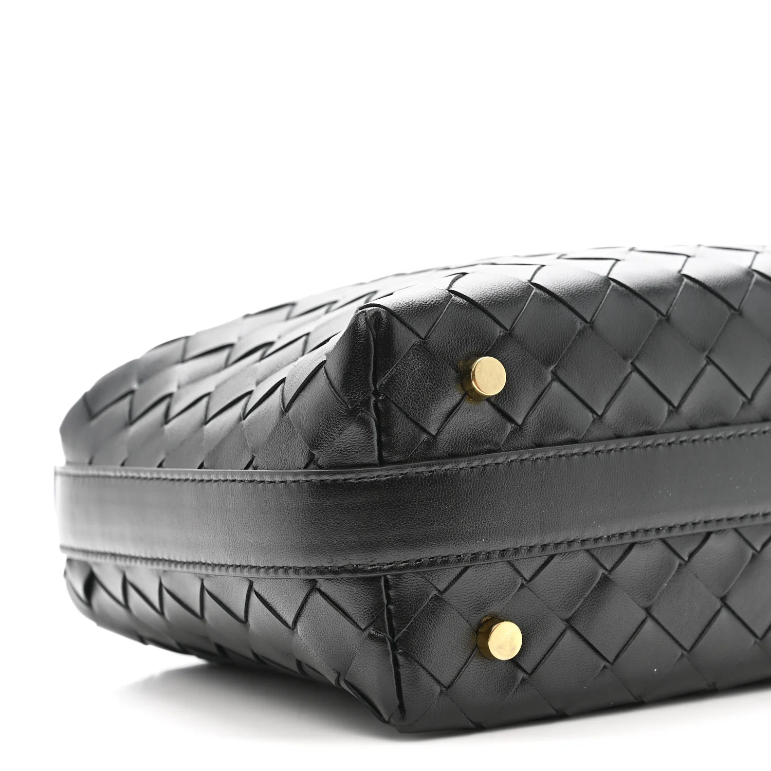 Calfskin Nappa Intrecciato Mini Wallace Black - Image 9